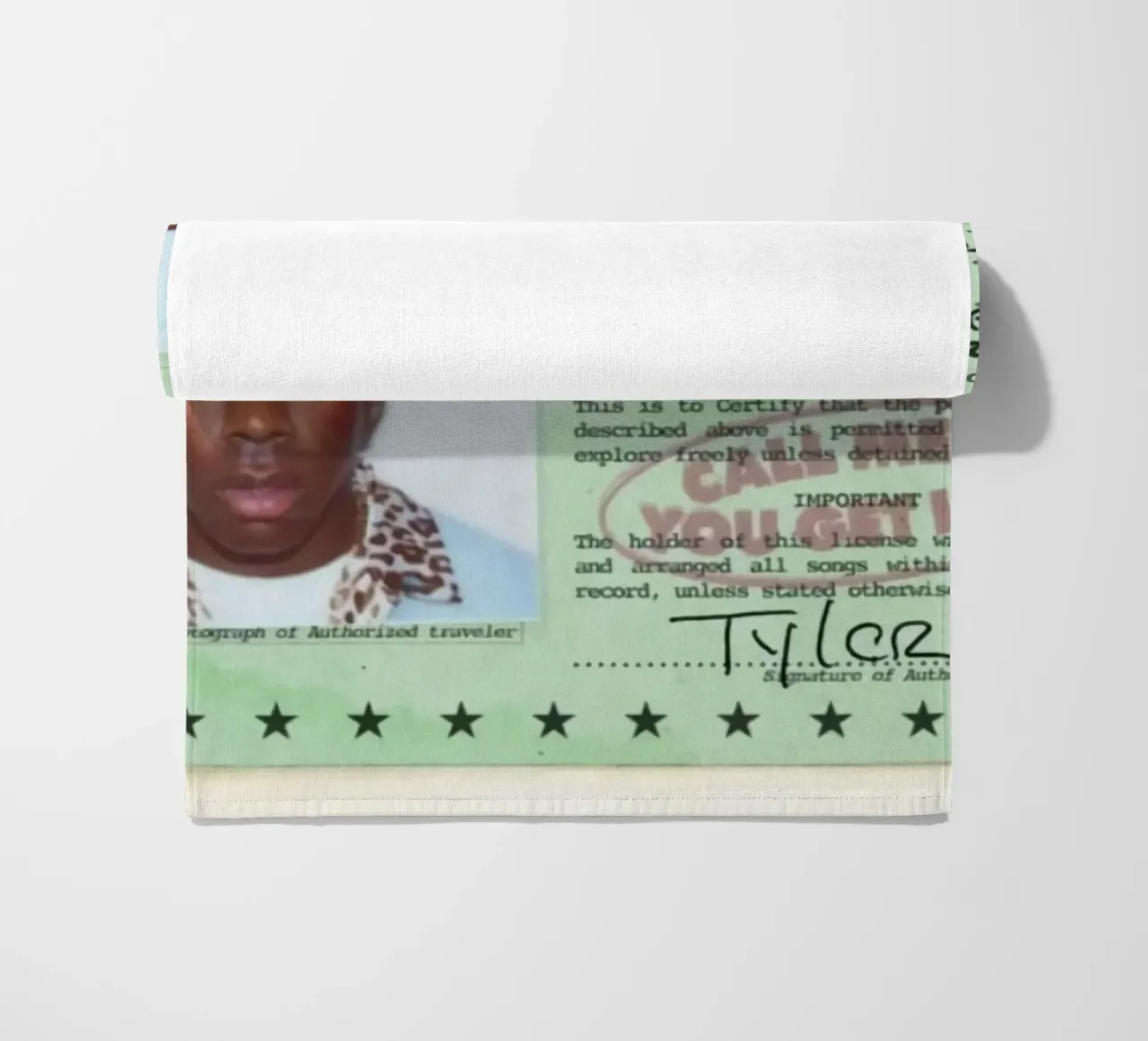 License Of Tyler The Creator - Call Me if You Get Lost Strandtuch von edanfargol