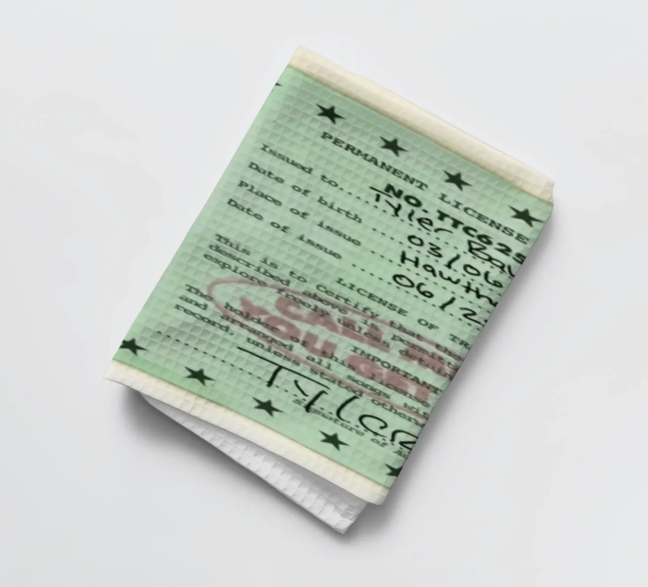License Of Tyler The Creator - Call Me if You Get Lost Geschirrtuch von edanfargol