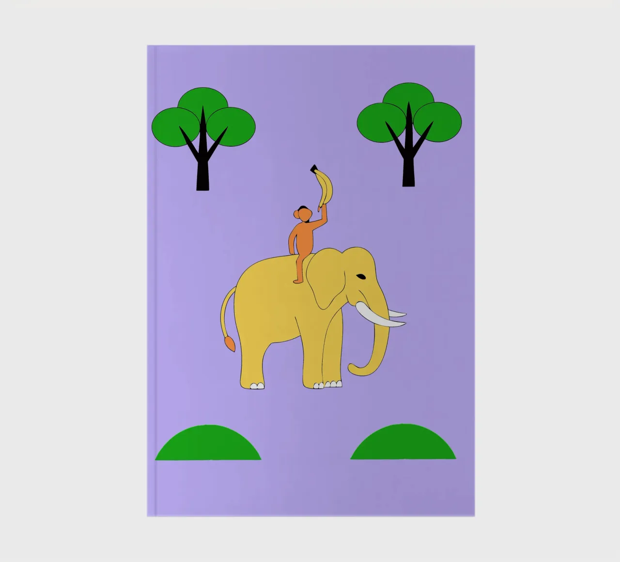 Elephant and Monkey notebook by OUR SHOP
