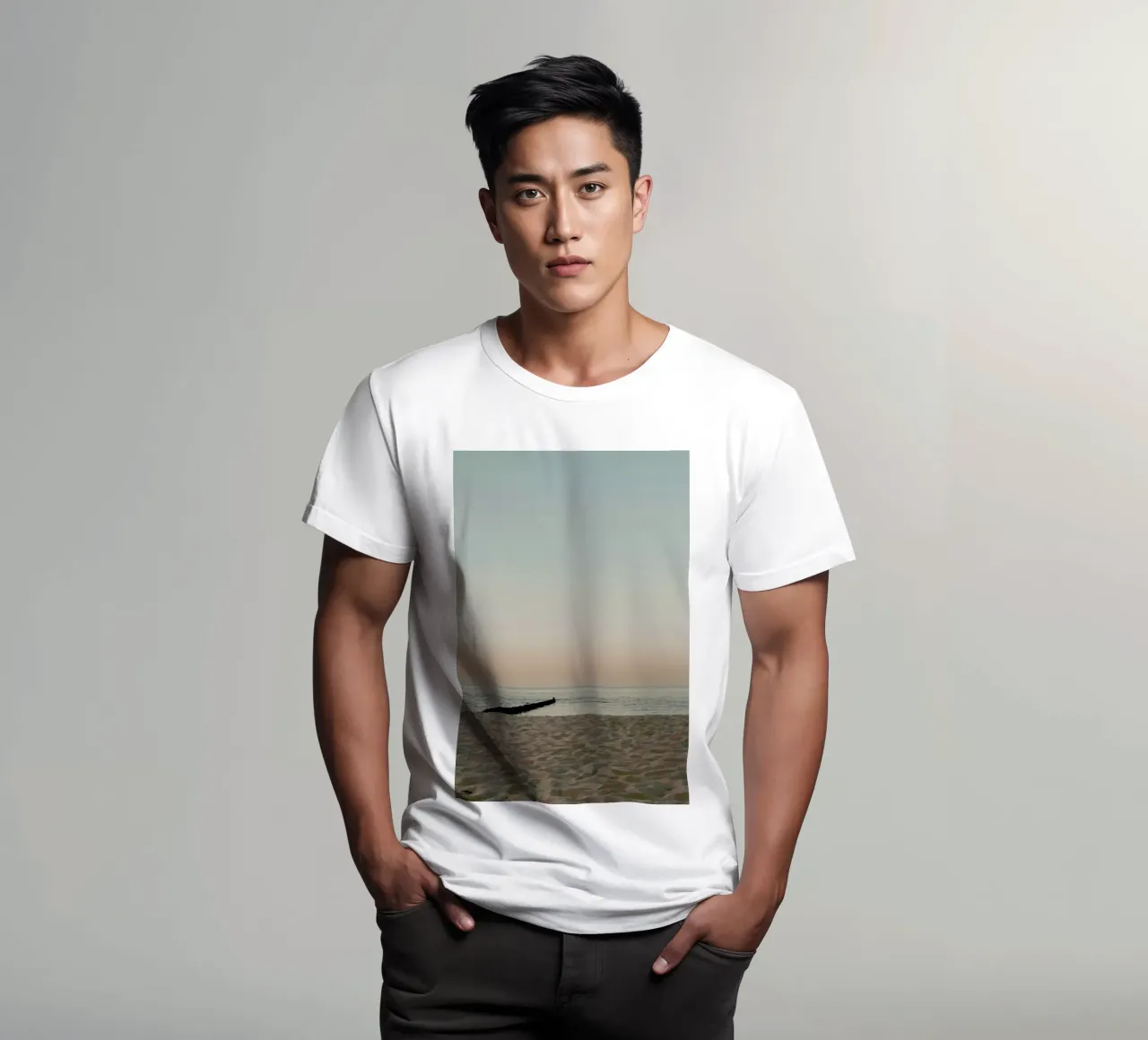 Sundown Beach t-shirt da Sebastian Hilgetag