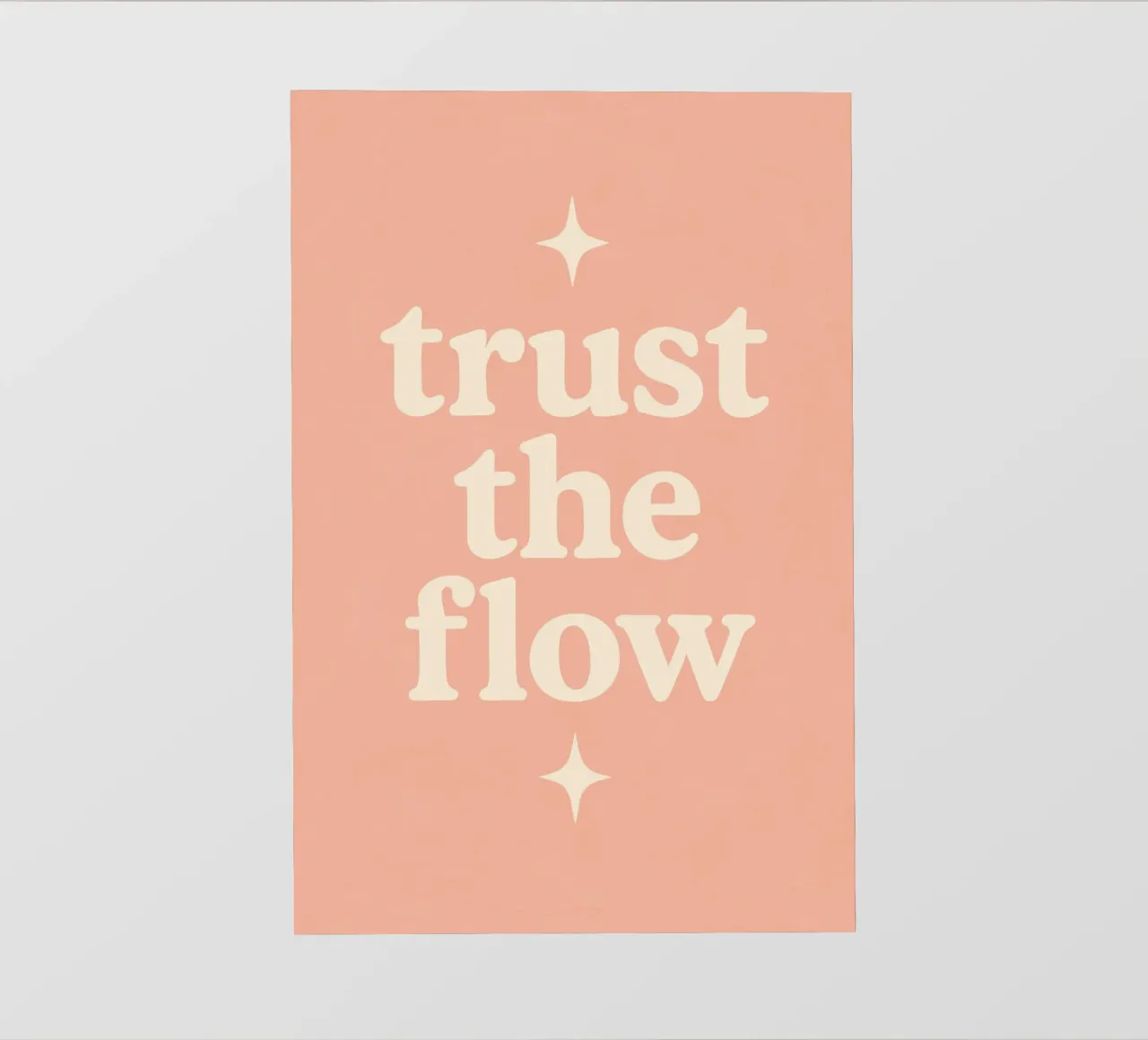 Trust The Flow (Apricot) telo in pvc da treechild