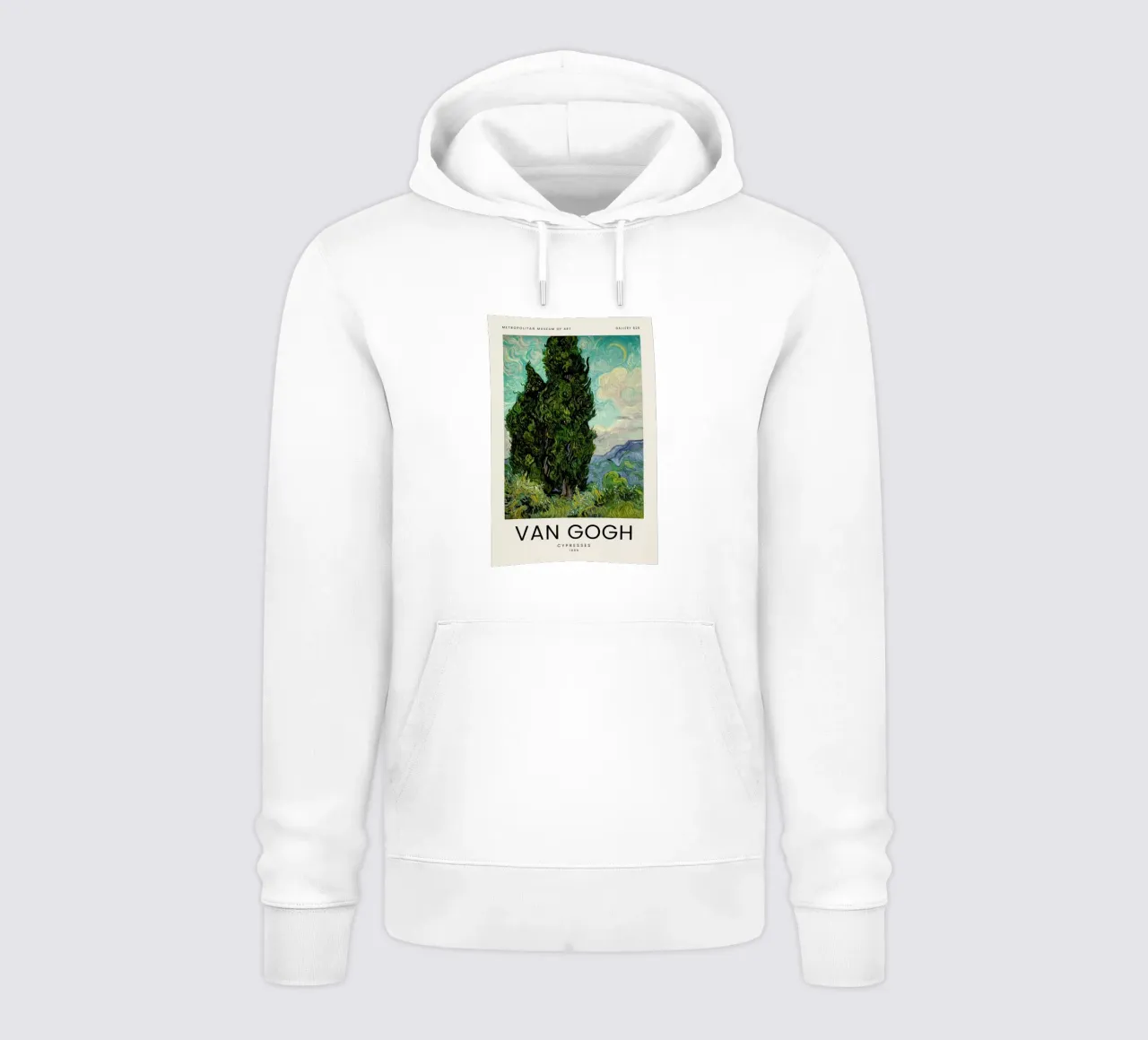 van Gogh - Cypresses felpa con cappuccio da Vintage by JUNIQE