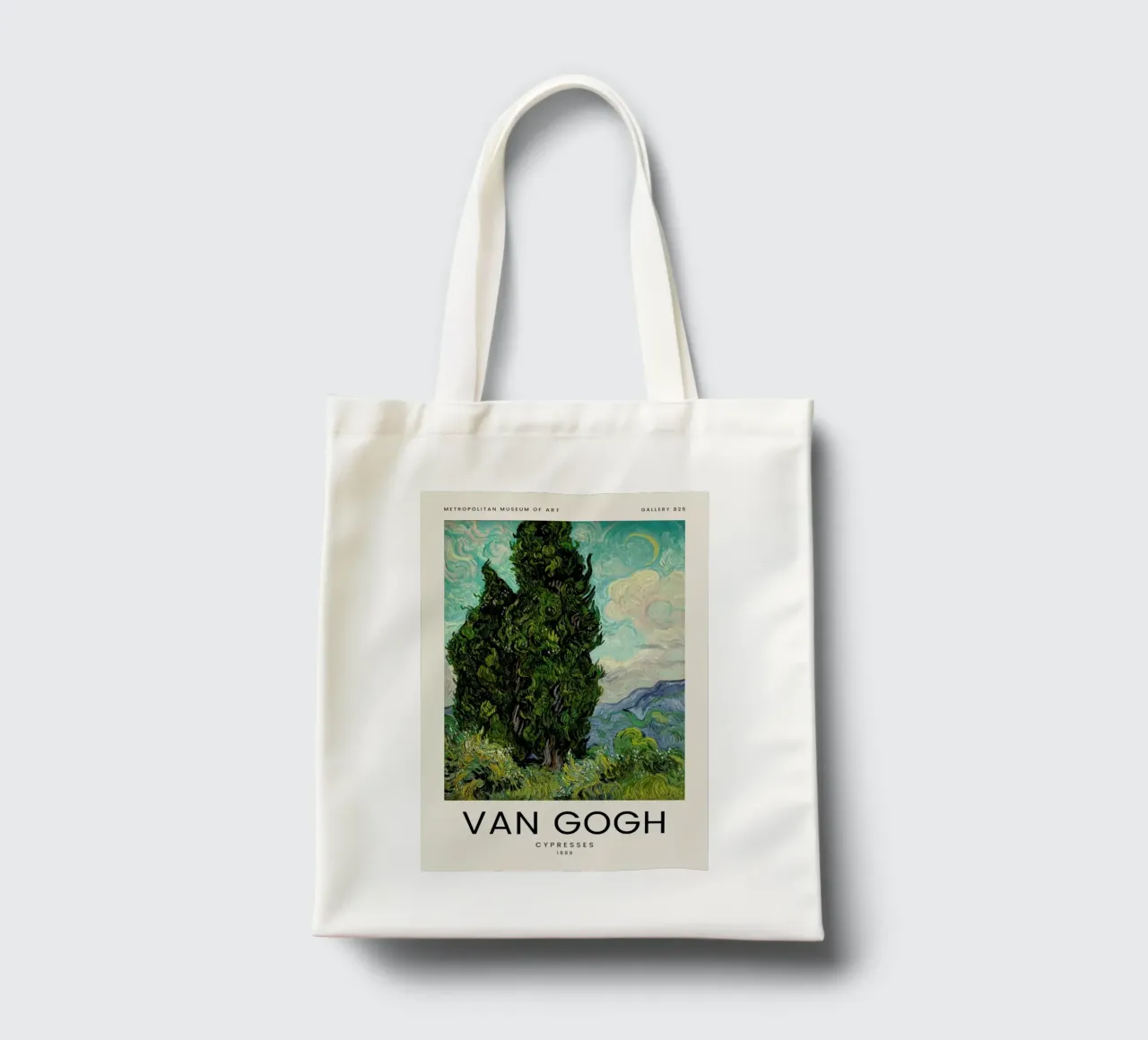 van Gogh - Cypresses borsa in juta da Vintage by JUNIQE