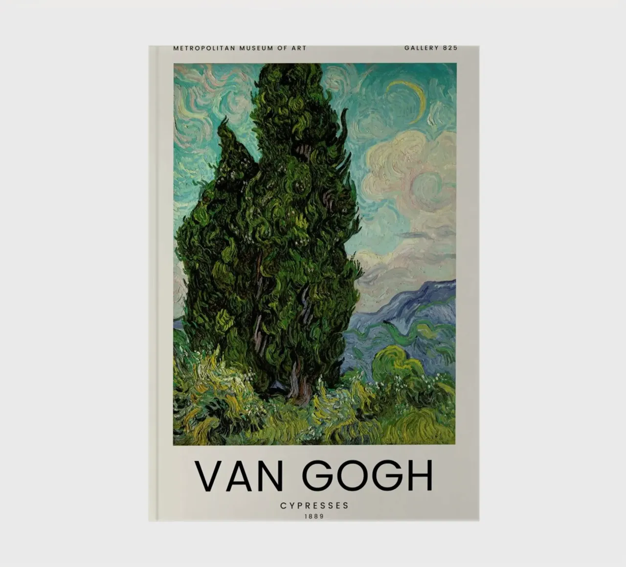 van Gogh - Cypresses notebook by Vintage by JUNIQE
