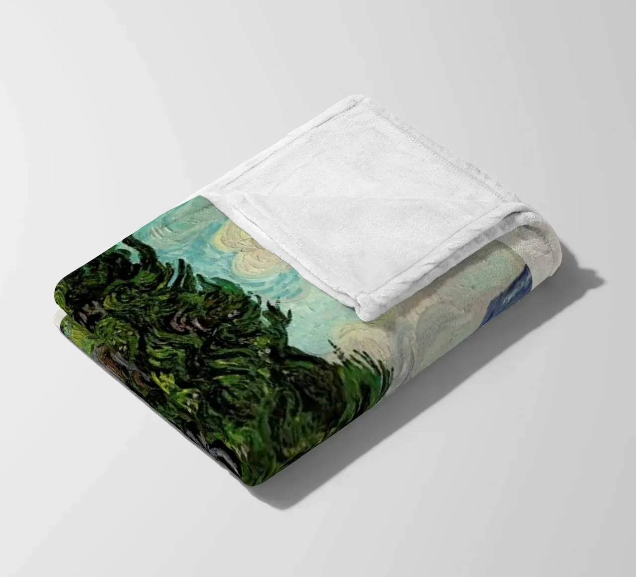 van Gogh - Cypresses coperta in pile da Vintage by JUNIQE