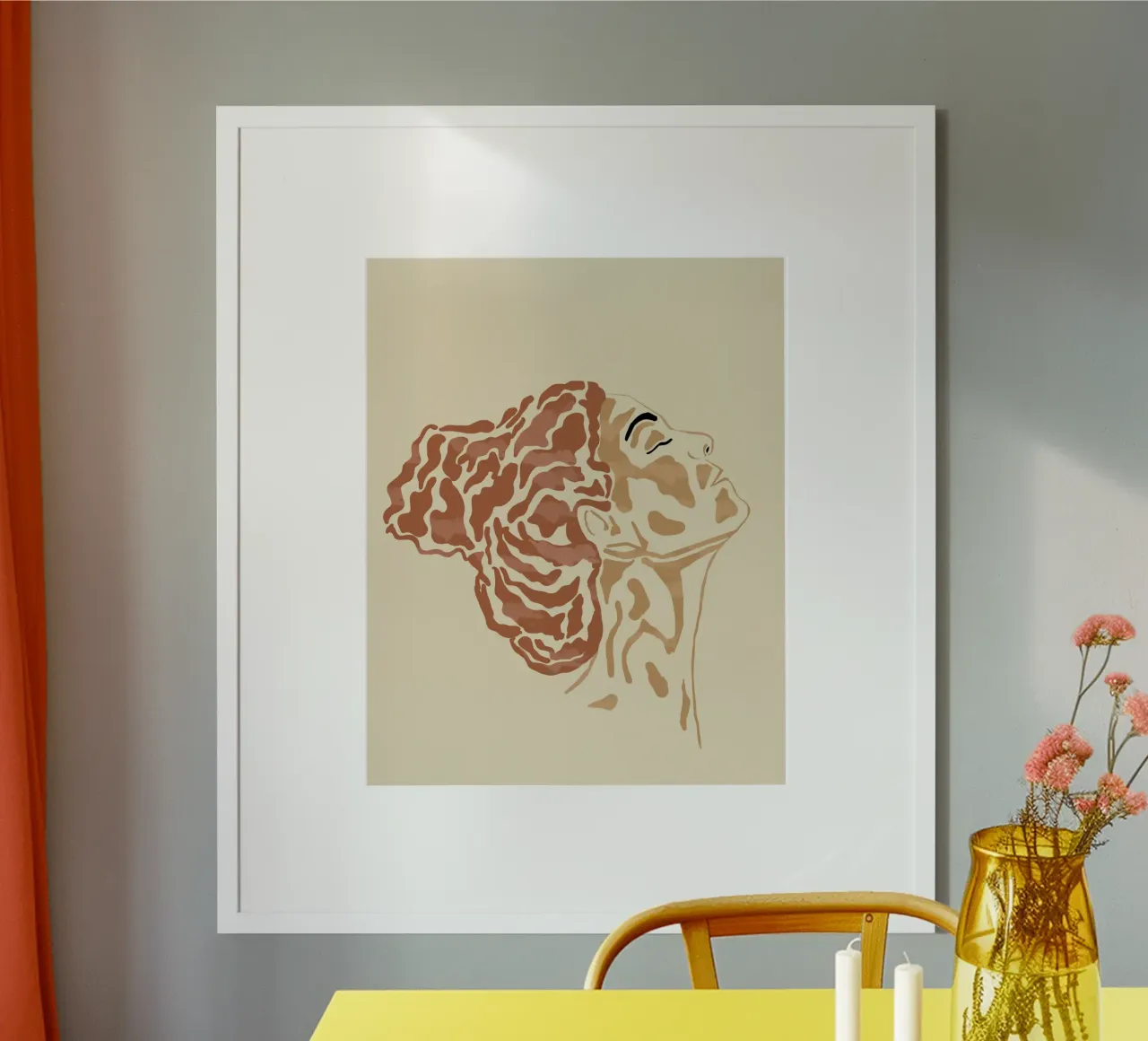 Pace interiore poster con telaio in plastica da Sannel Larson