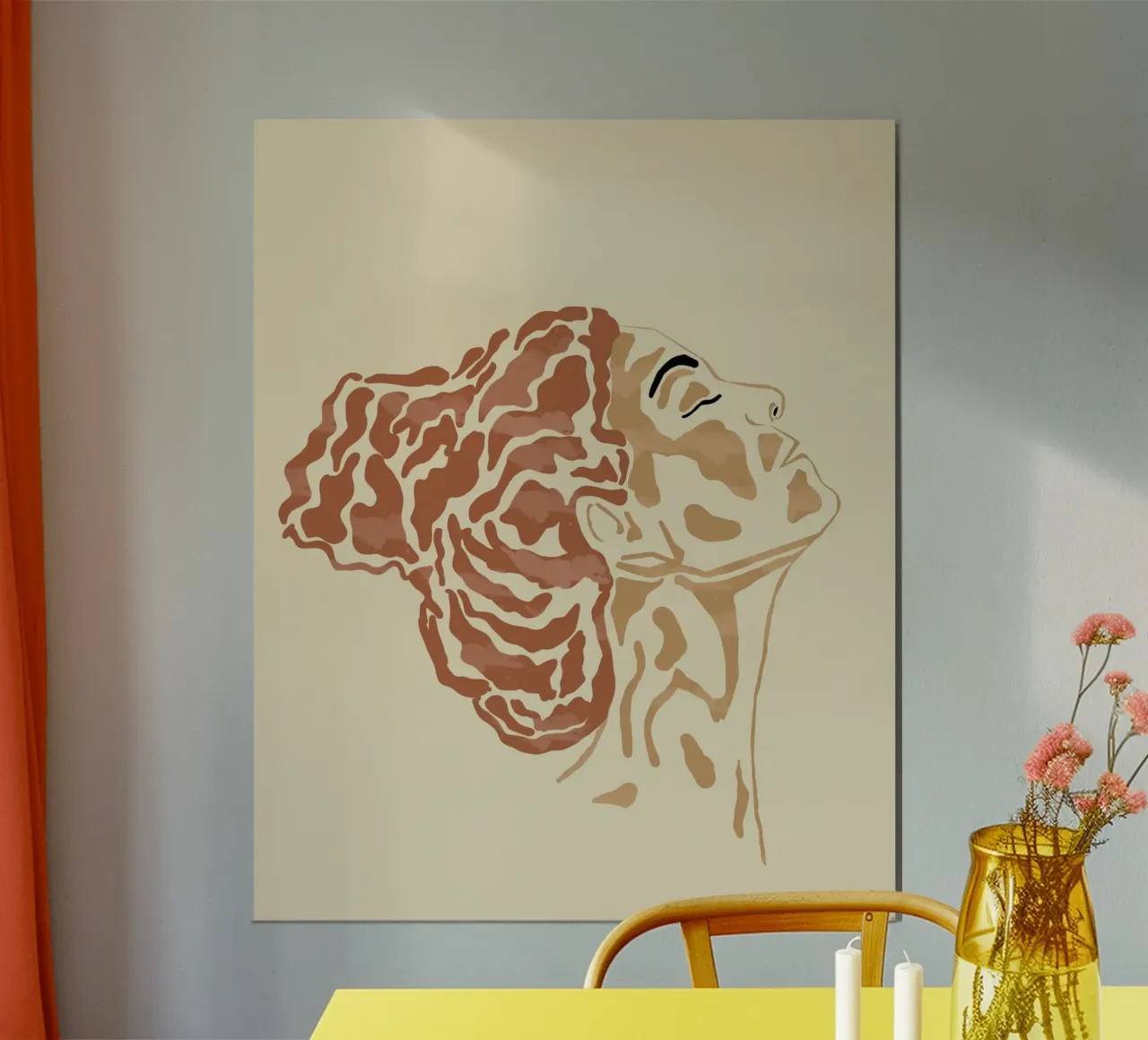 Pace interiore poster con telaio in plastica da Sannel Larson