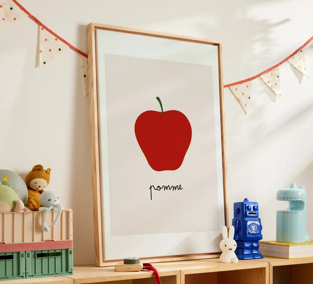 Pomme tela con Cornice a cassetta da Mottos by Sinan Saydik