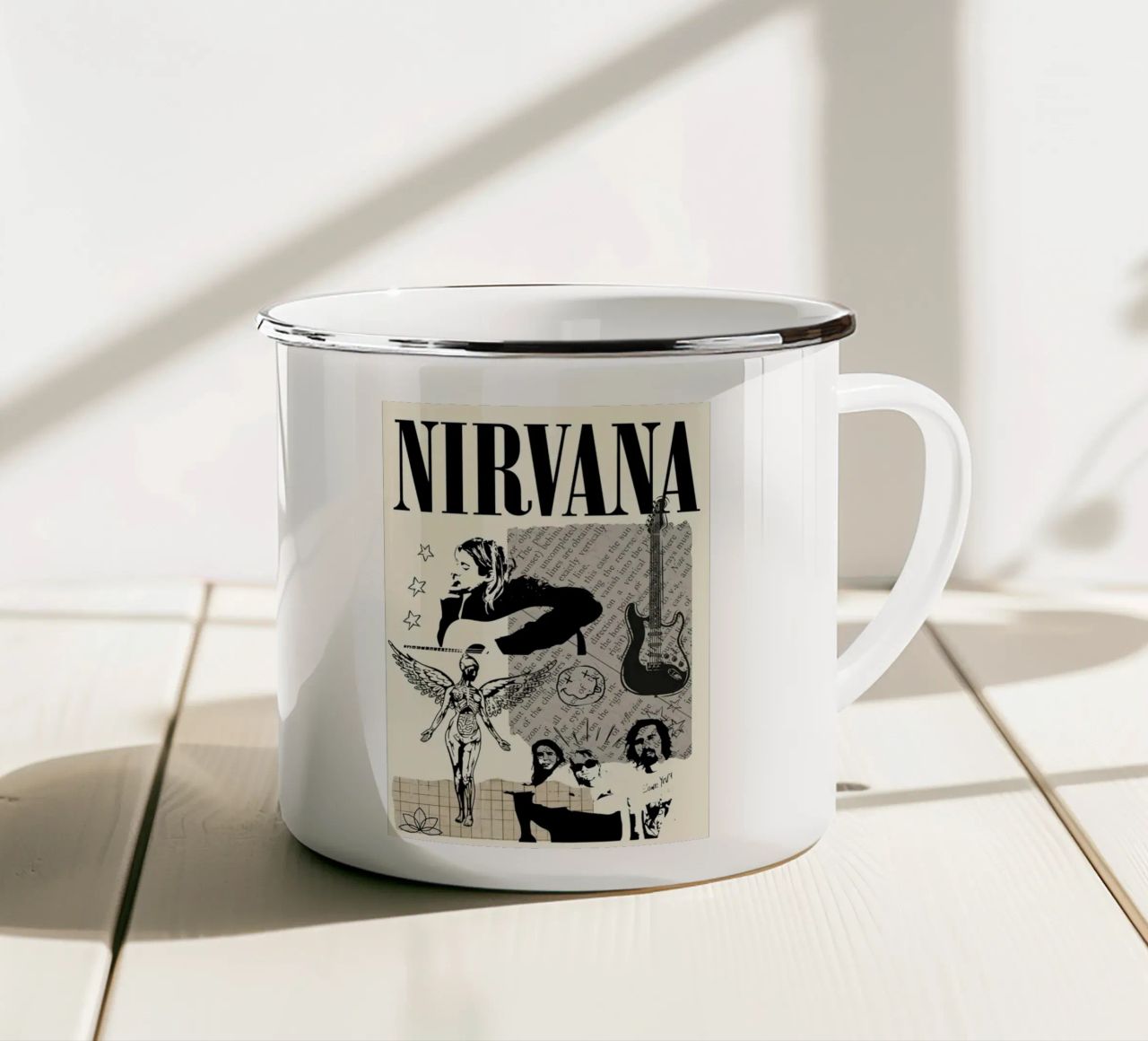Nirvana tazza in smalto da Mark shop