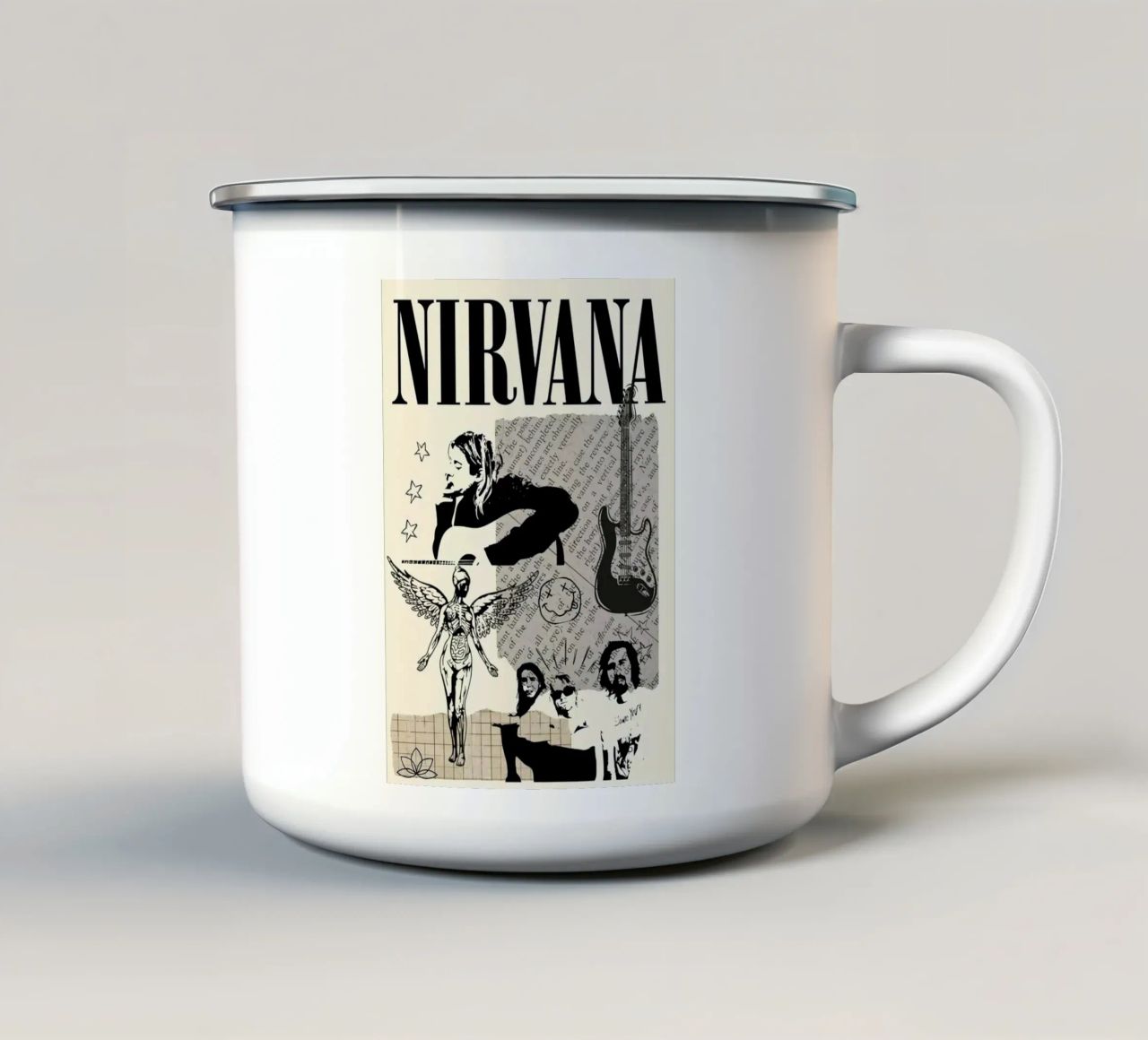 Nirvana tazza in smalto da Mark shop