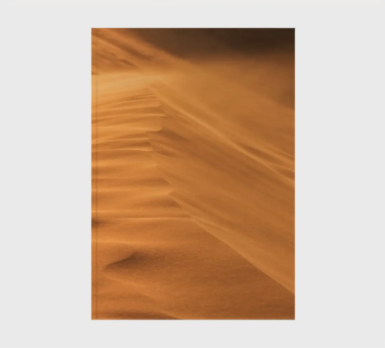 Sunset in the desert notebook by photolovers