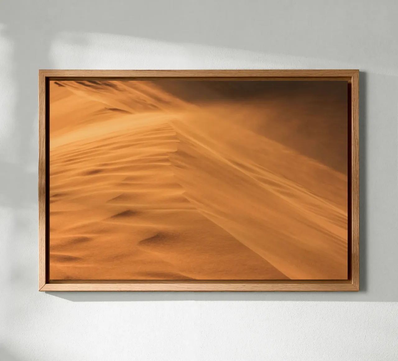 Sunset in the desert tela con Cornice a cassetta da photolovers