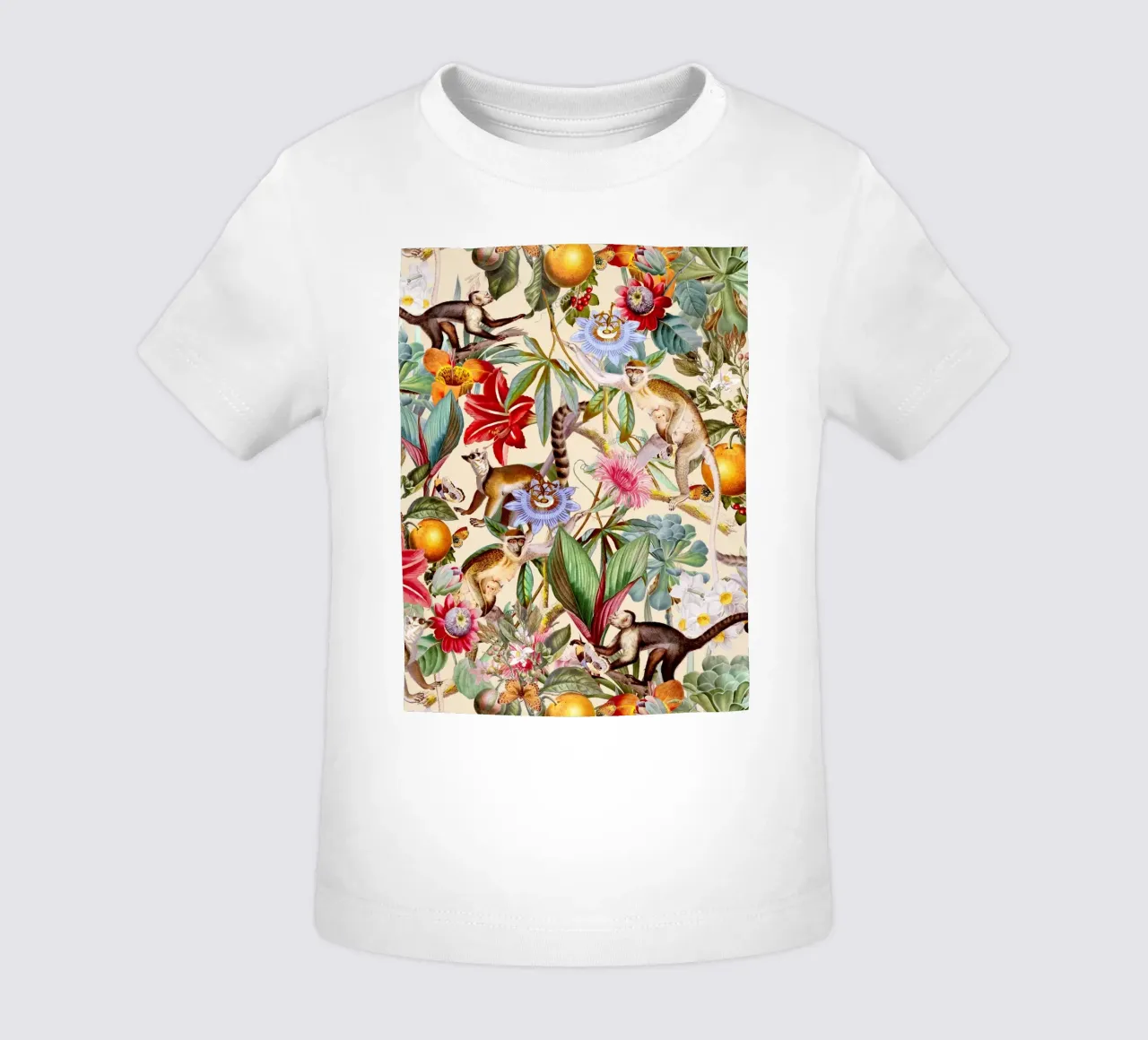 Animal and Floral Pattern I maglietta neonato da burcukorkmazyurek