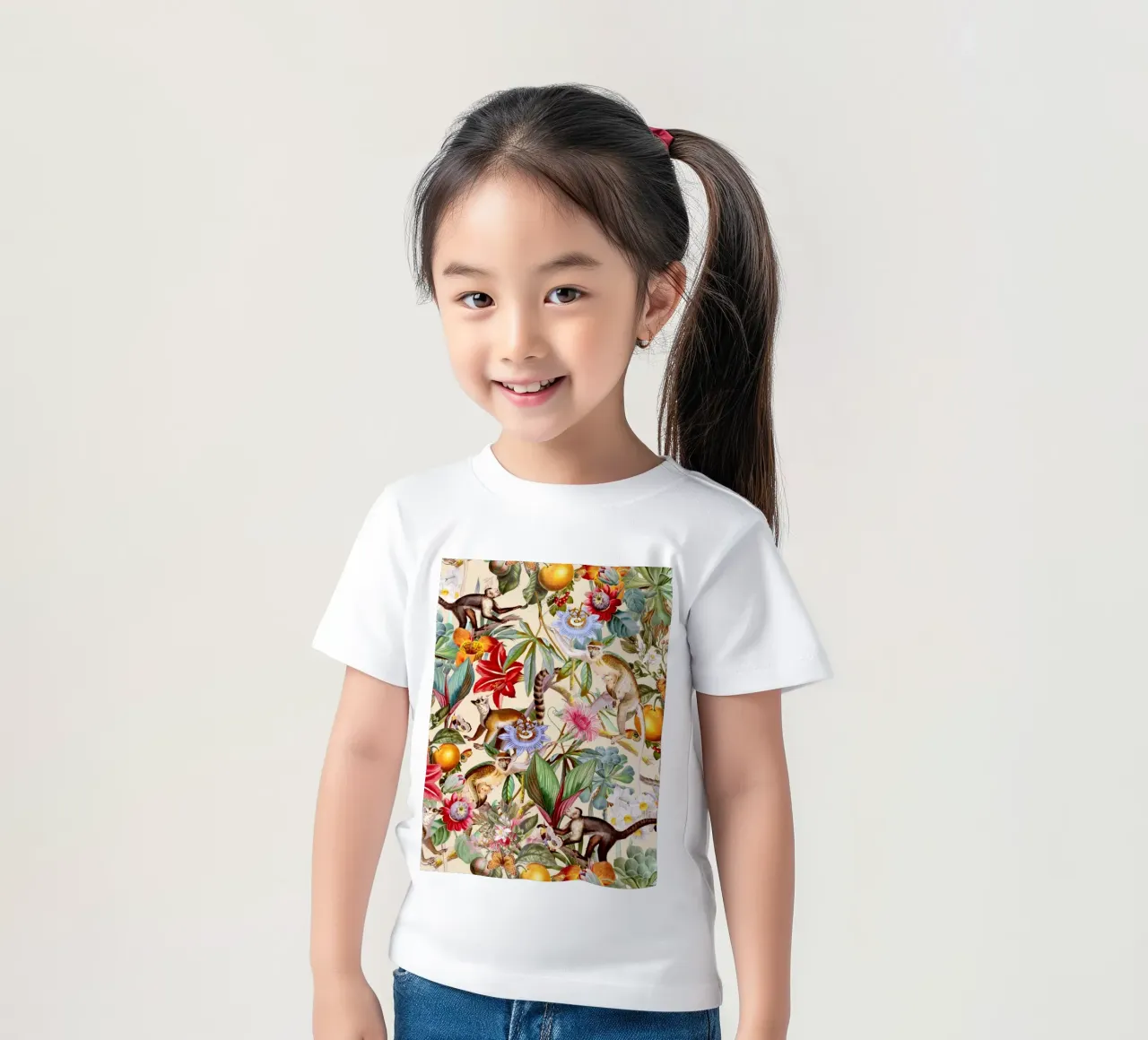 Animal and Floral Pattern I kids t-shirt by burcukorkmazyurek