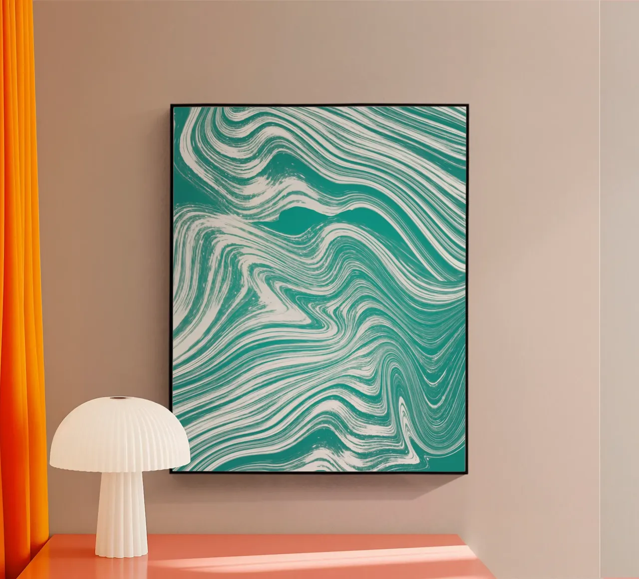 Stürmischer Fluss Acryl-Glas von Sannel Larson