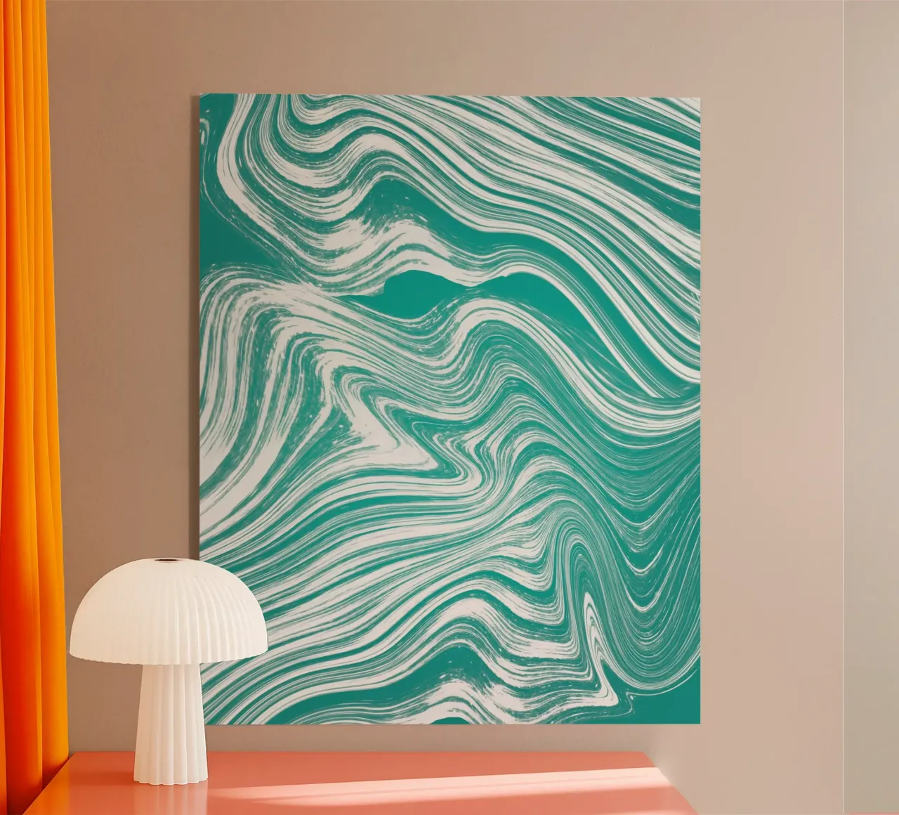 Stürmischer Fluss Acryl-Glas von Sannel Larson