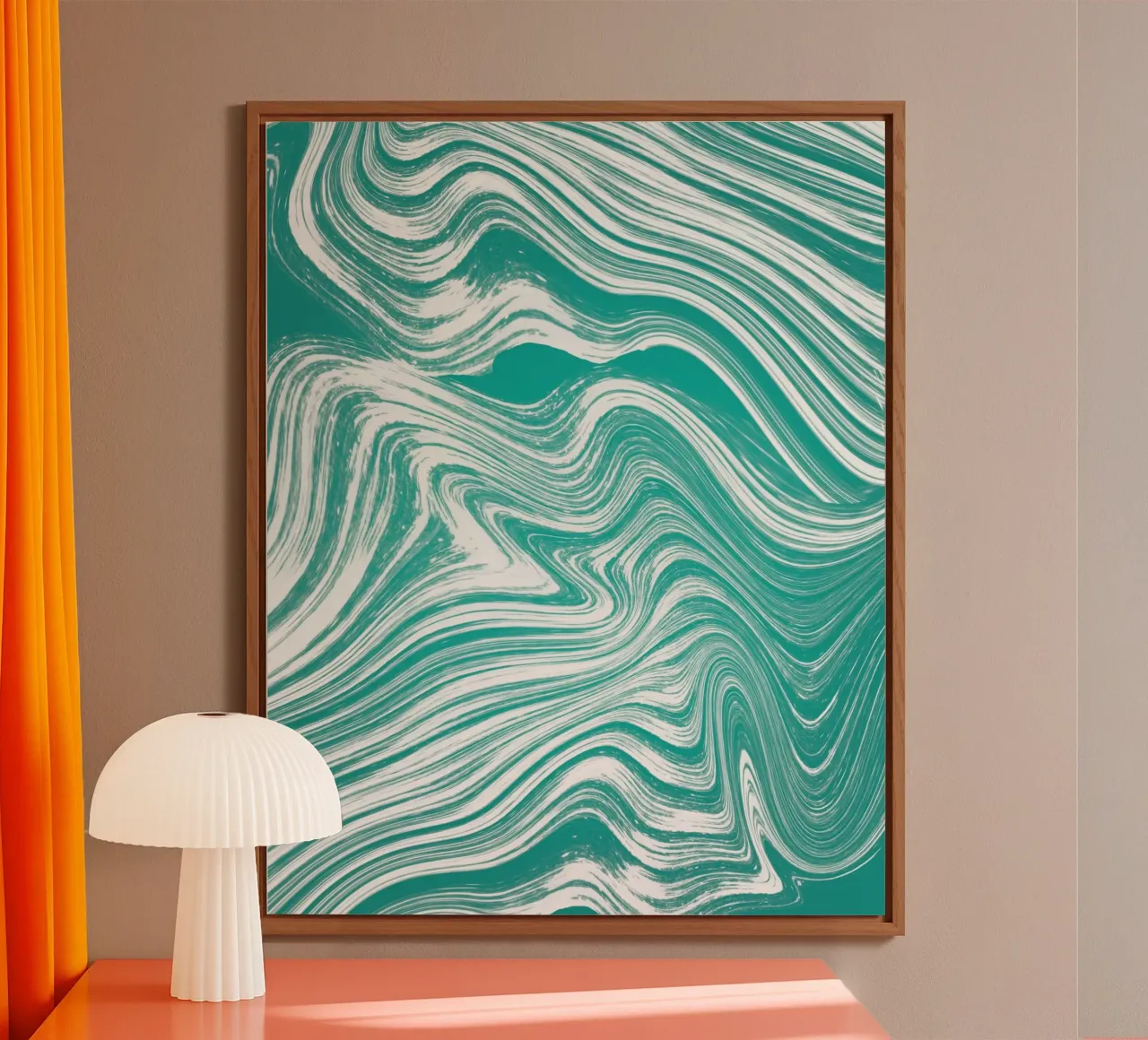 Río turbulento aluminio dibond de Sannel Larson