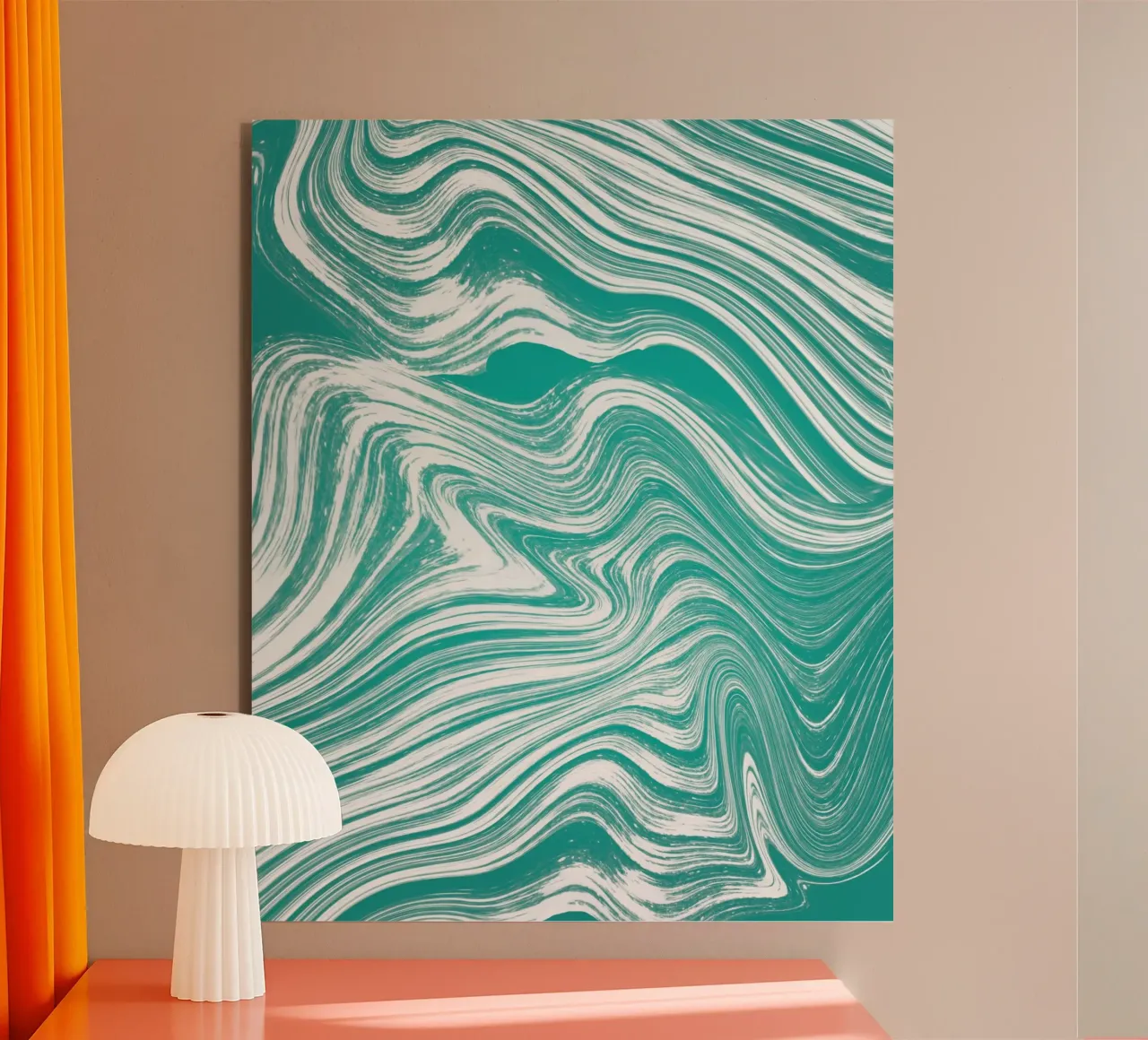 Río turbulento aluminio dibond de Sannel Larson