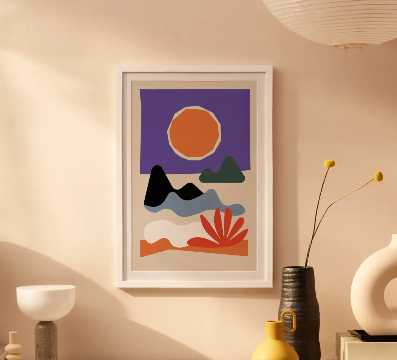 Desert poster con telaio in alluminio da Pure