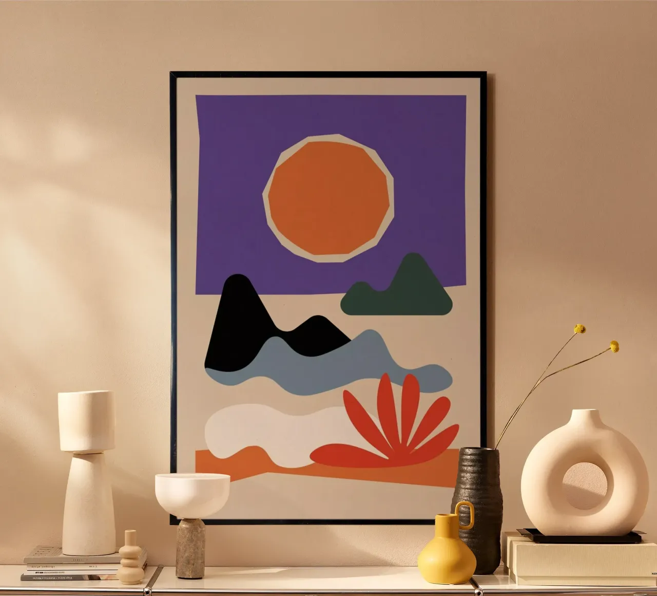 Desert poster con telaio in alluminio da Pure