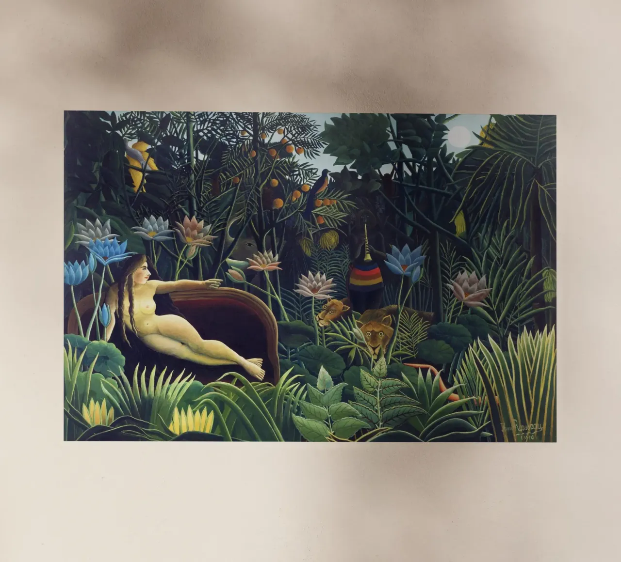 Il sogno di Henri Rousseau (1910) pellicola backlit da Classic Art Prints