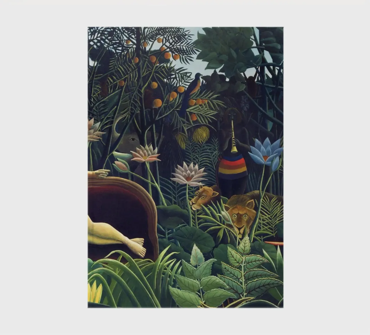 Henri Rousseau’s The Dream (1910) notebook by Classic Art Prints