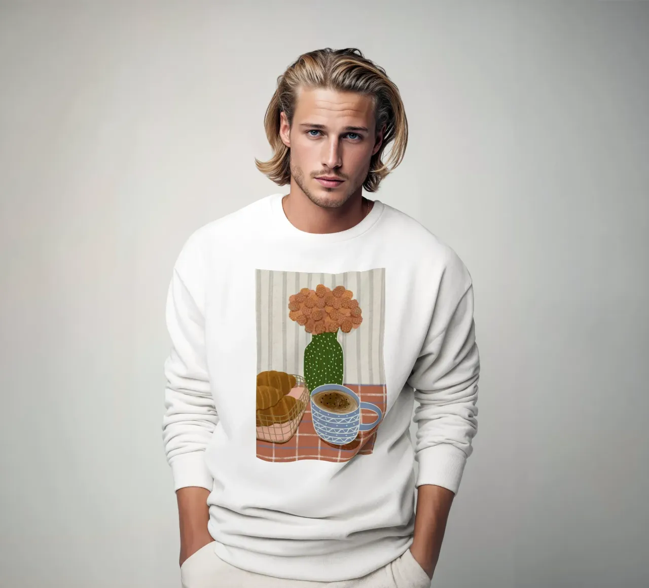 Monday Is Better With Croissants sweat de Be Mart