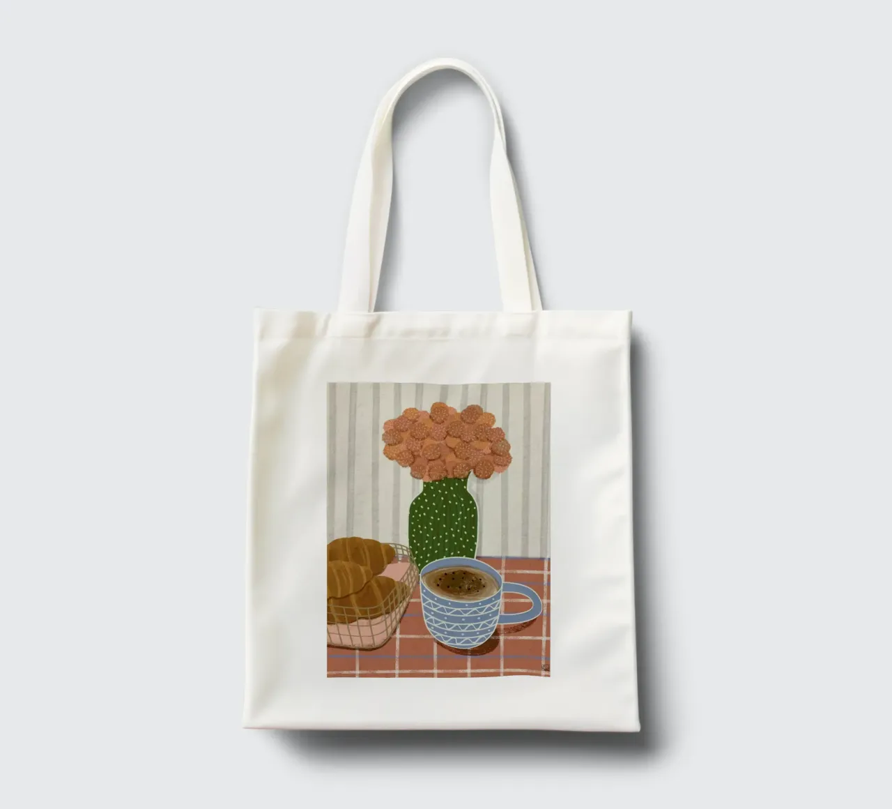 Monday Is Better With Croissants borsa in juta da Be Mart