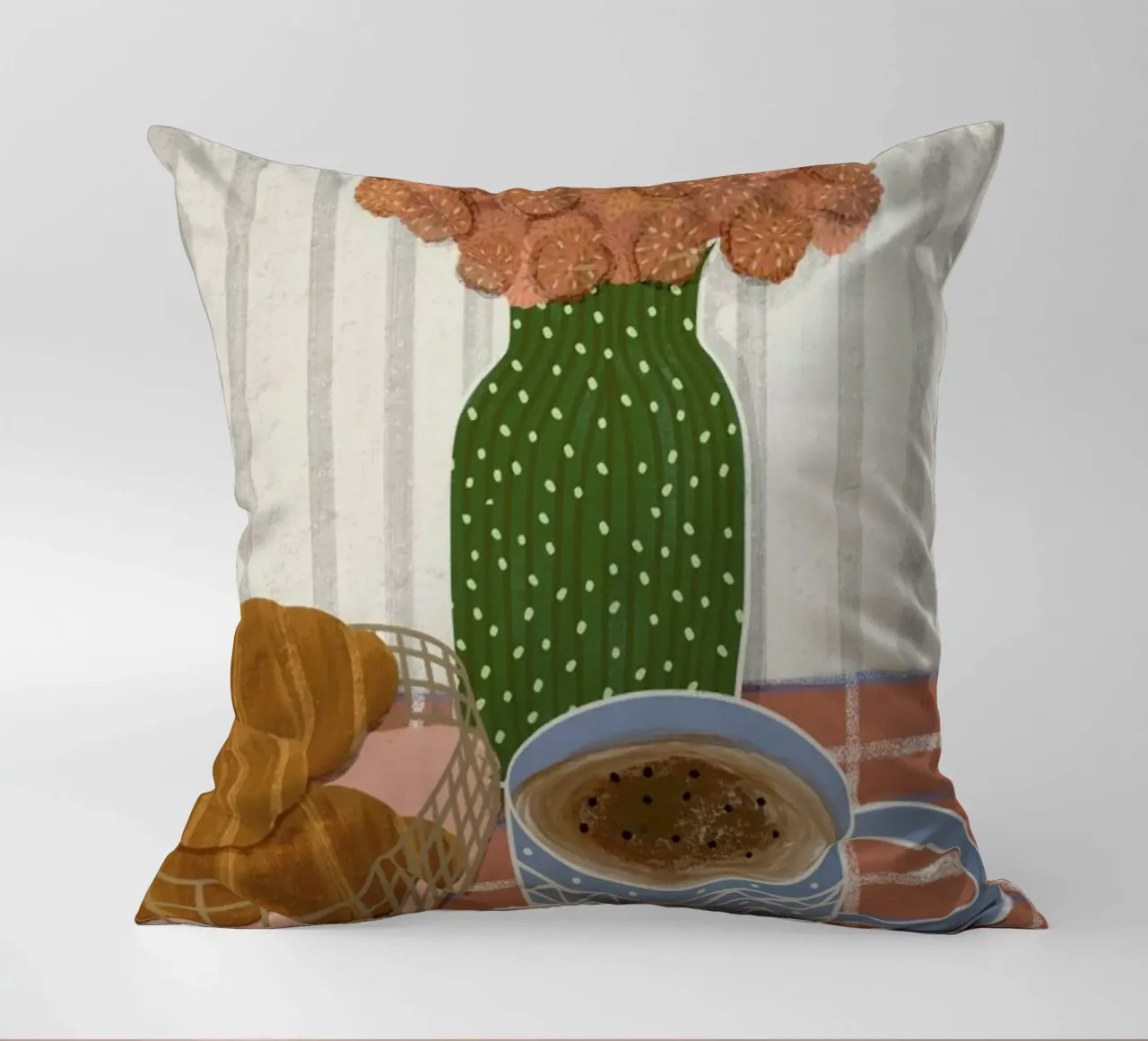 Monday Is Better With Croissants cuscino da Be Mart