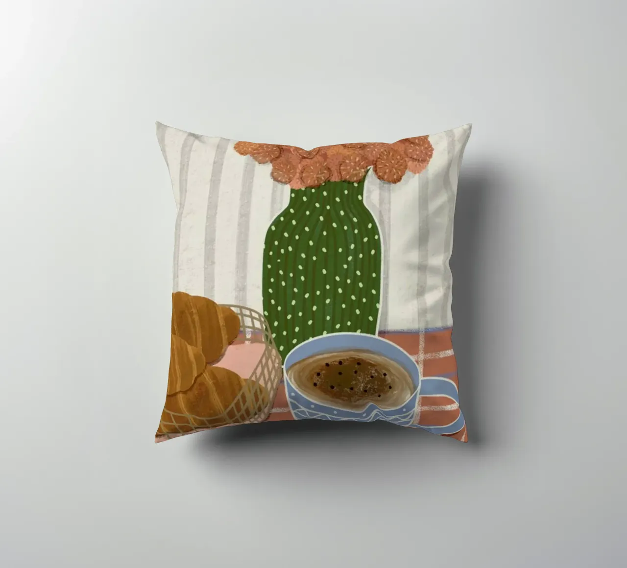 Monday Is Better With Croissants cuscino da Be Mart