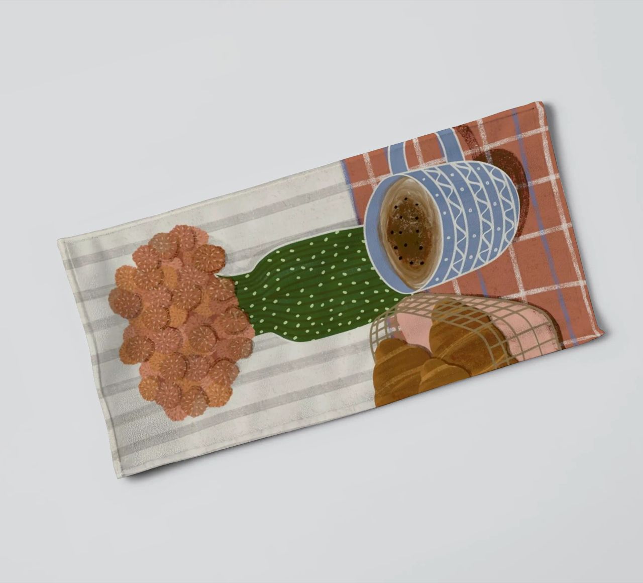 Monday Is Better With Croissants asciugamano da bagno da Be Mart