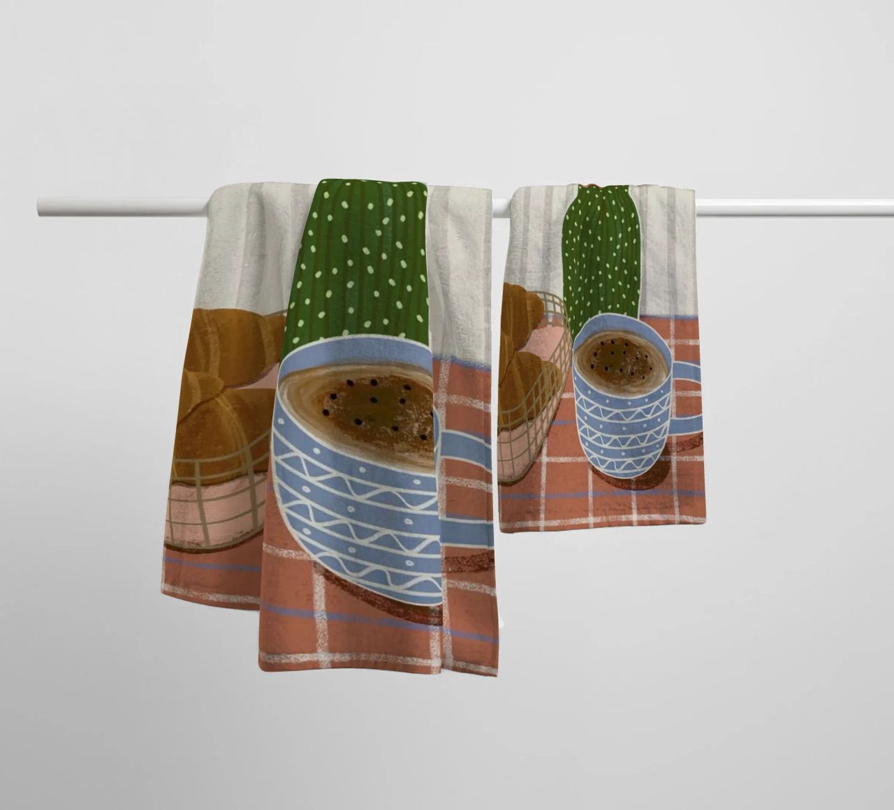 Monday Is Better With Croissants asciugamano da bagno da Be Mart