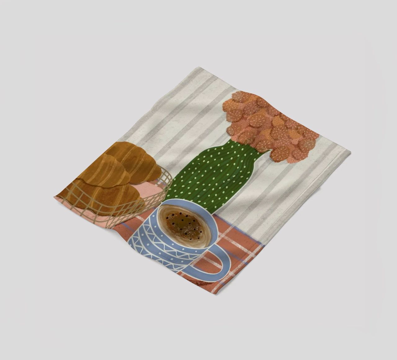 Monday Is Better With Croissants coperta in pile da Be Mart