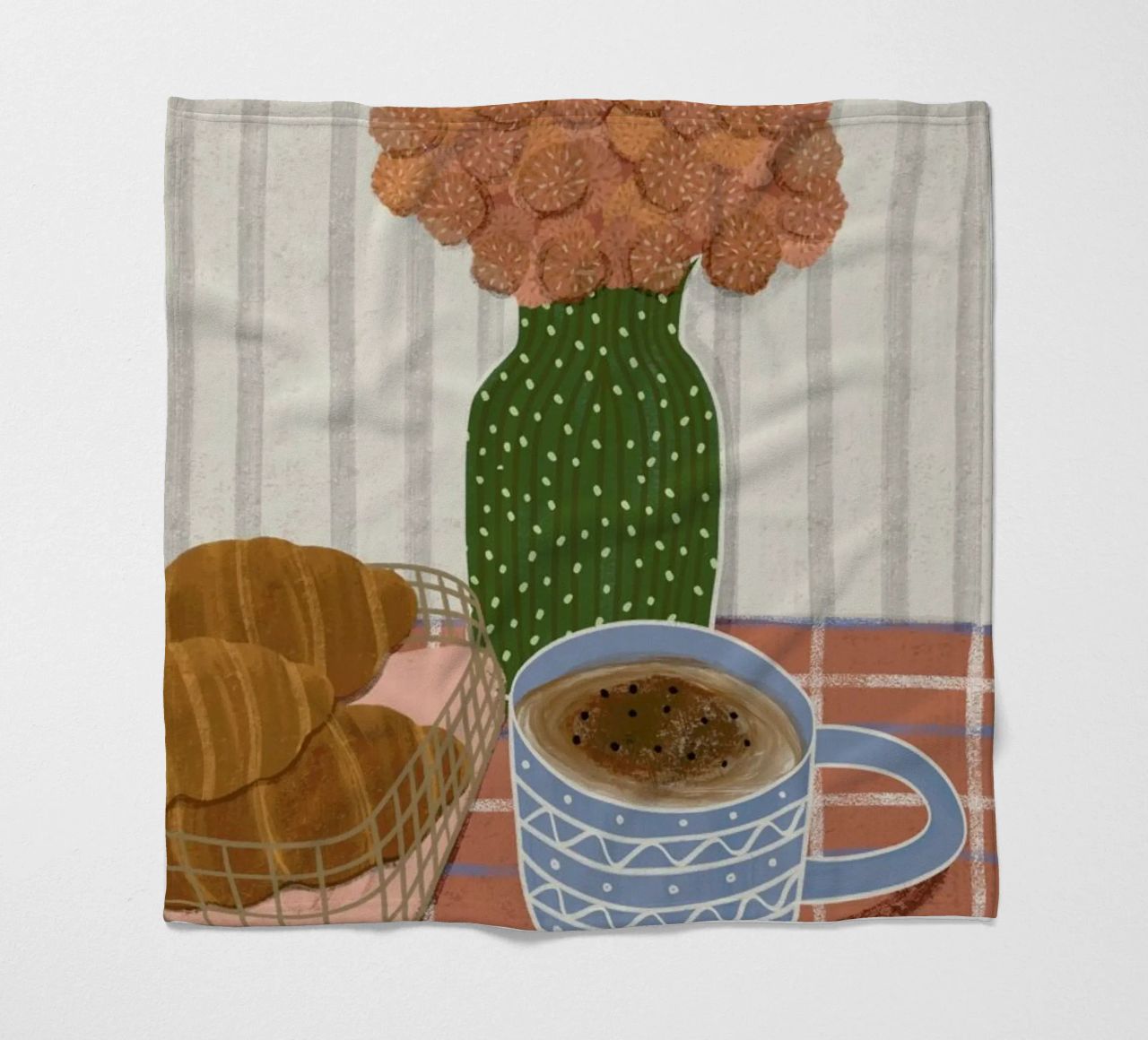 Monday Is Better With Croissants coperta in pile da Be Mart