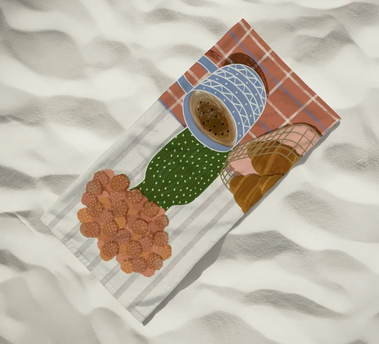 Monday Is Better With Croissants telo mare da Be Mart