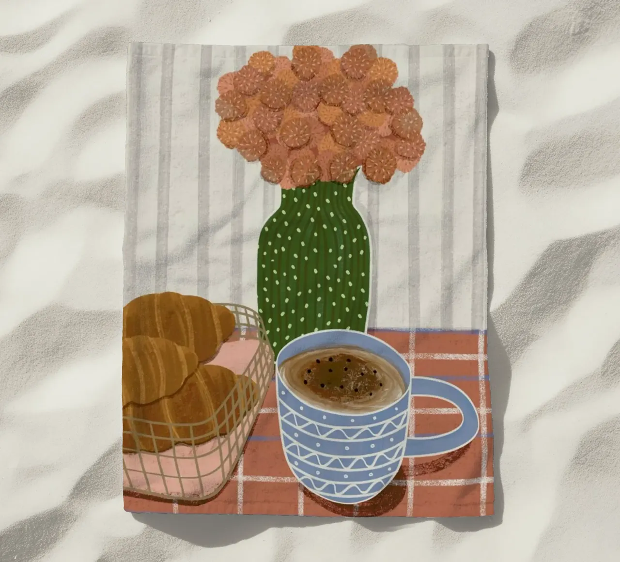 Monday Is Better With Croissants telo mare da Be Mart