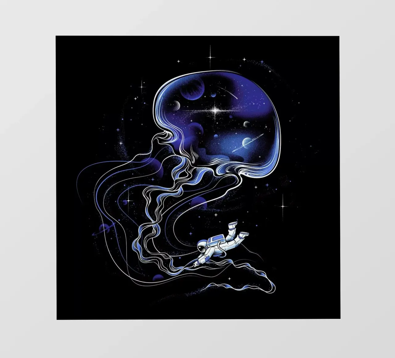 Universe Is A Big Jellyfish pellicola backlit da Tobe Fonseca