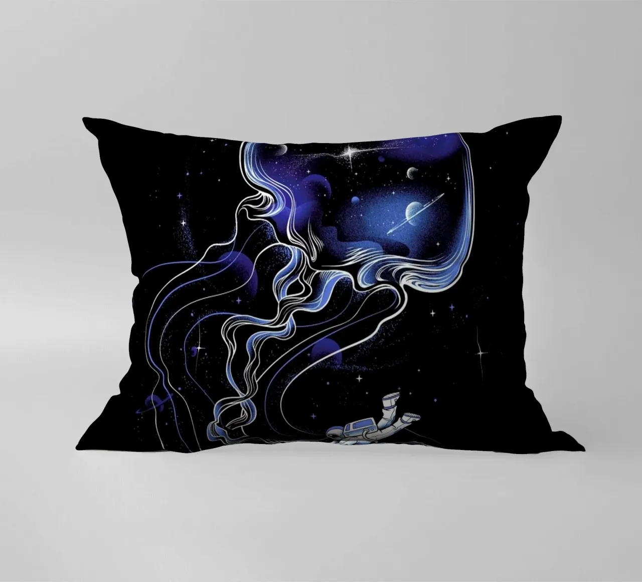 Universe Is A Big Jellyfish cuscino da Tobe Fonseca