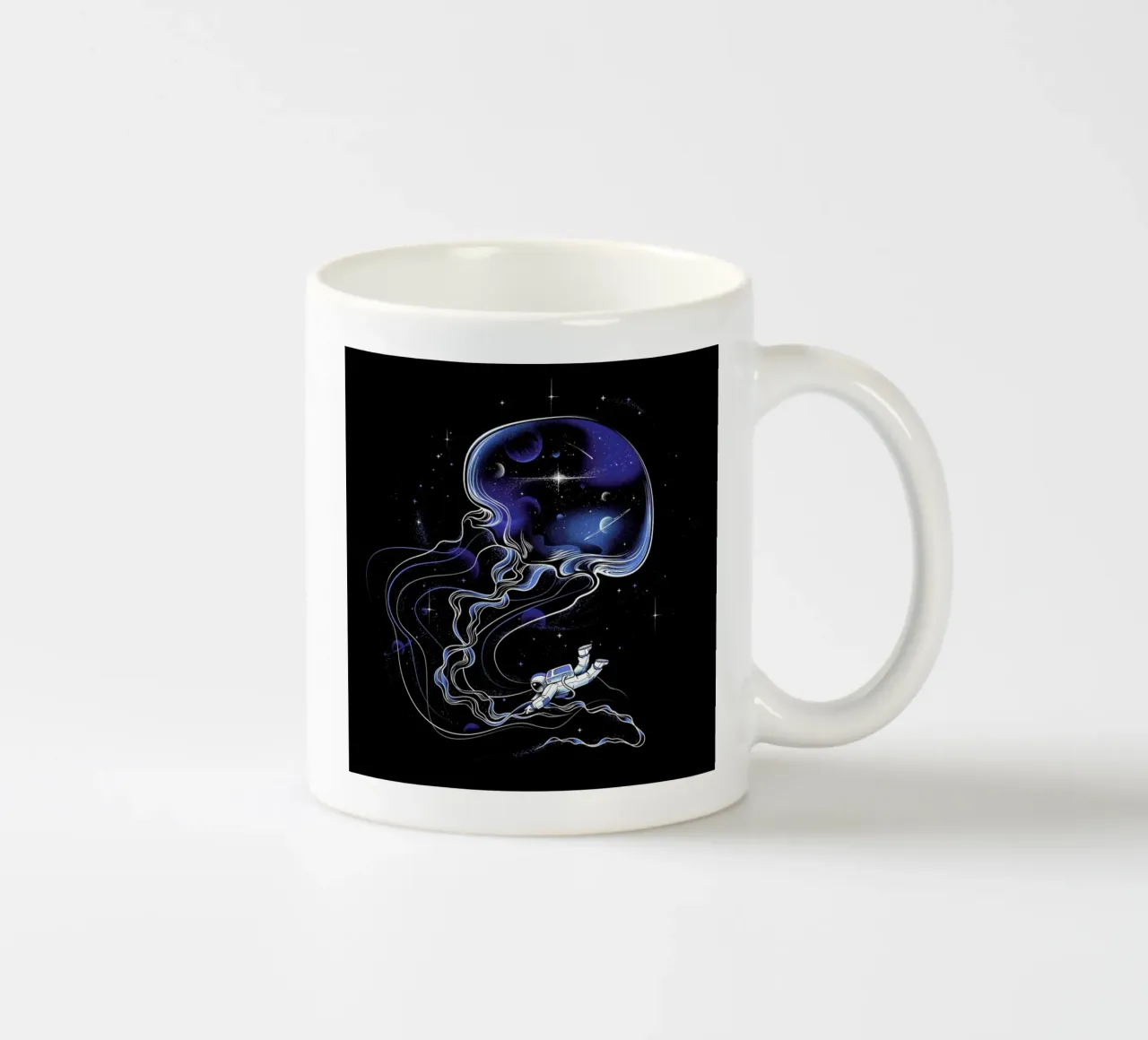 Universe Is A Big Jellyfish tazza in ceramica da Tobe Fonseca