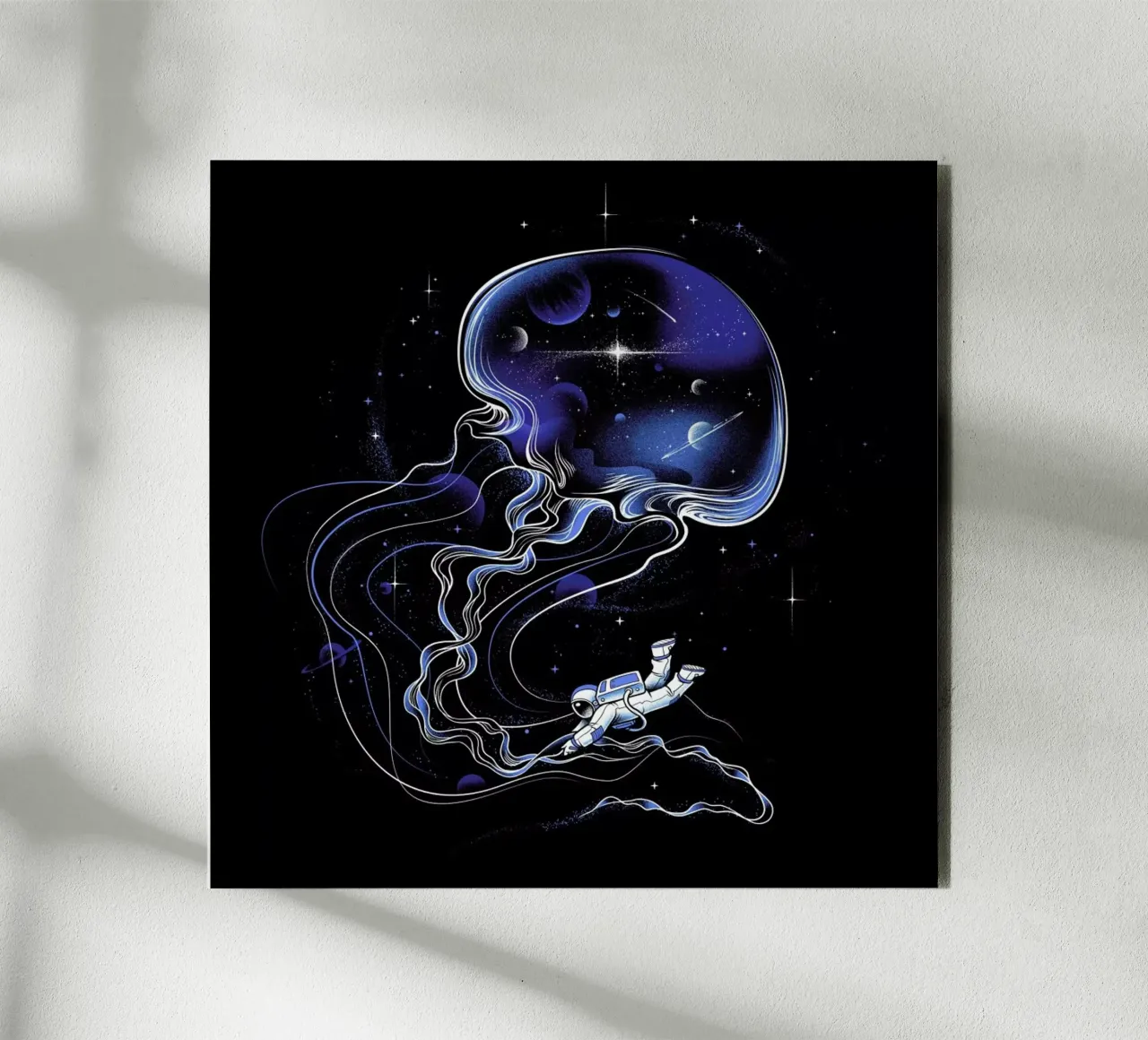 Universe Is A Big Jellyfish alluminio dibond da Tobe Fonseca