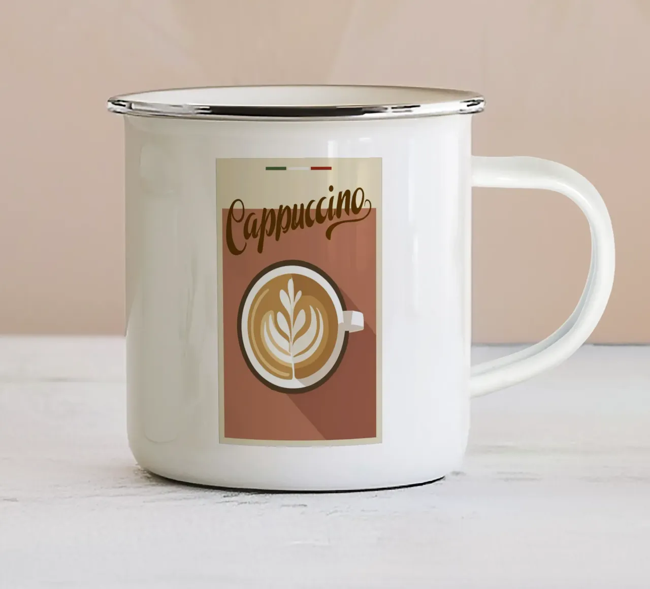 Capuccino tazza in smalto da cosmos studio