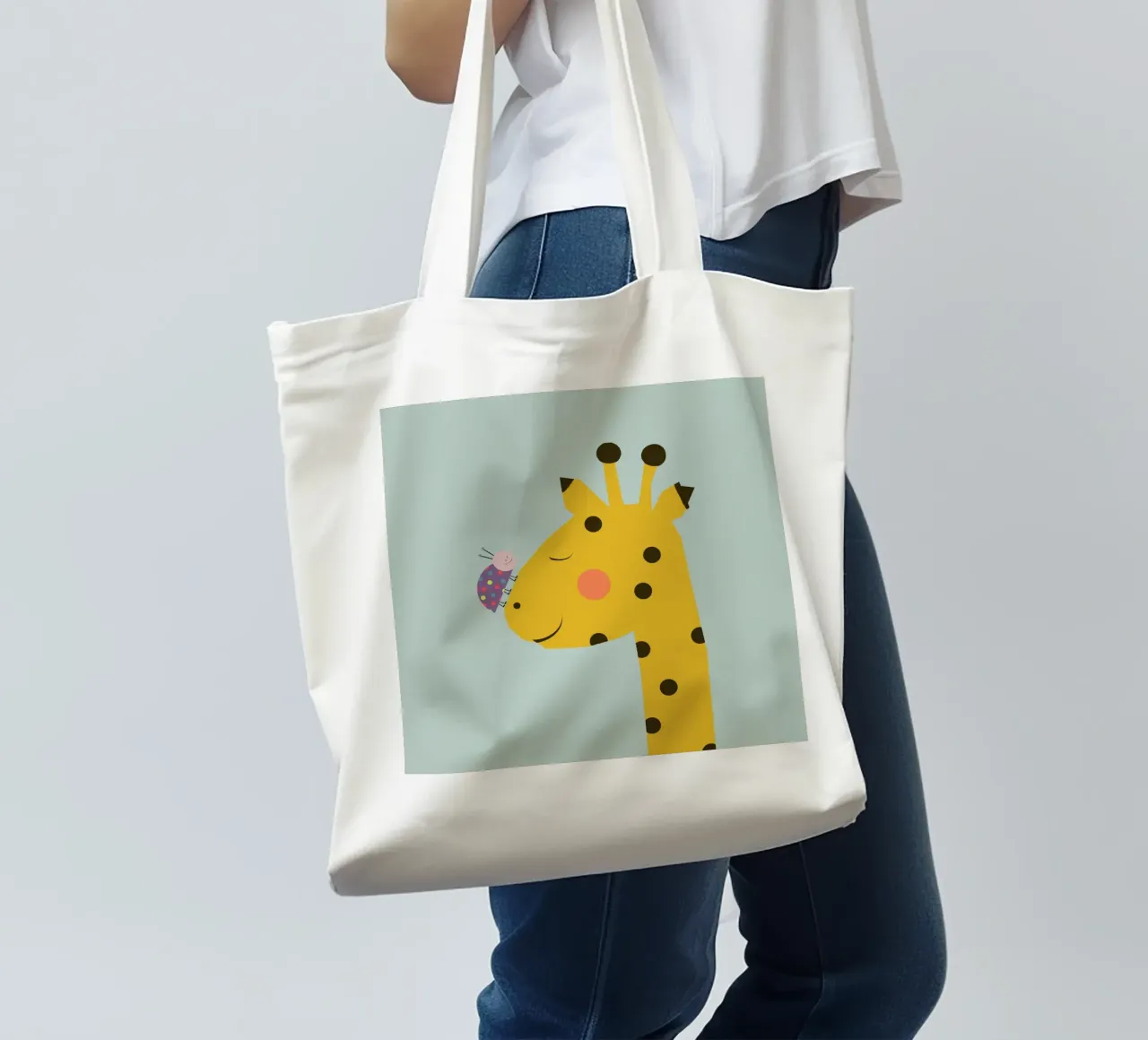 Freunde - Giraffe-Käfer tote bag de maramirage