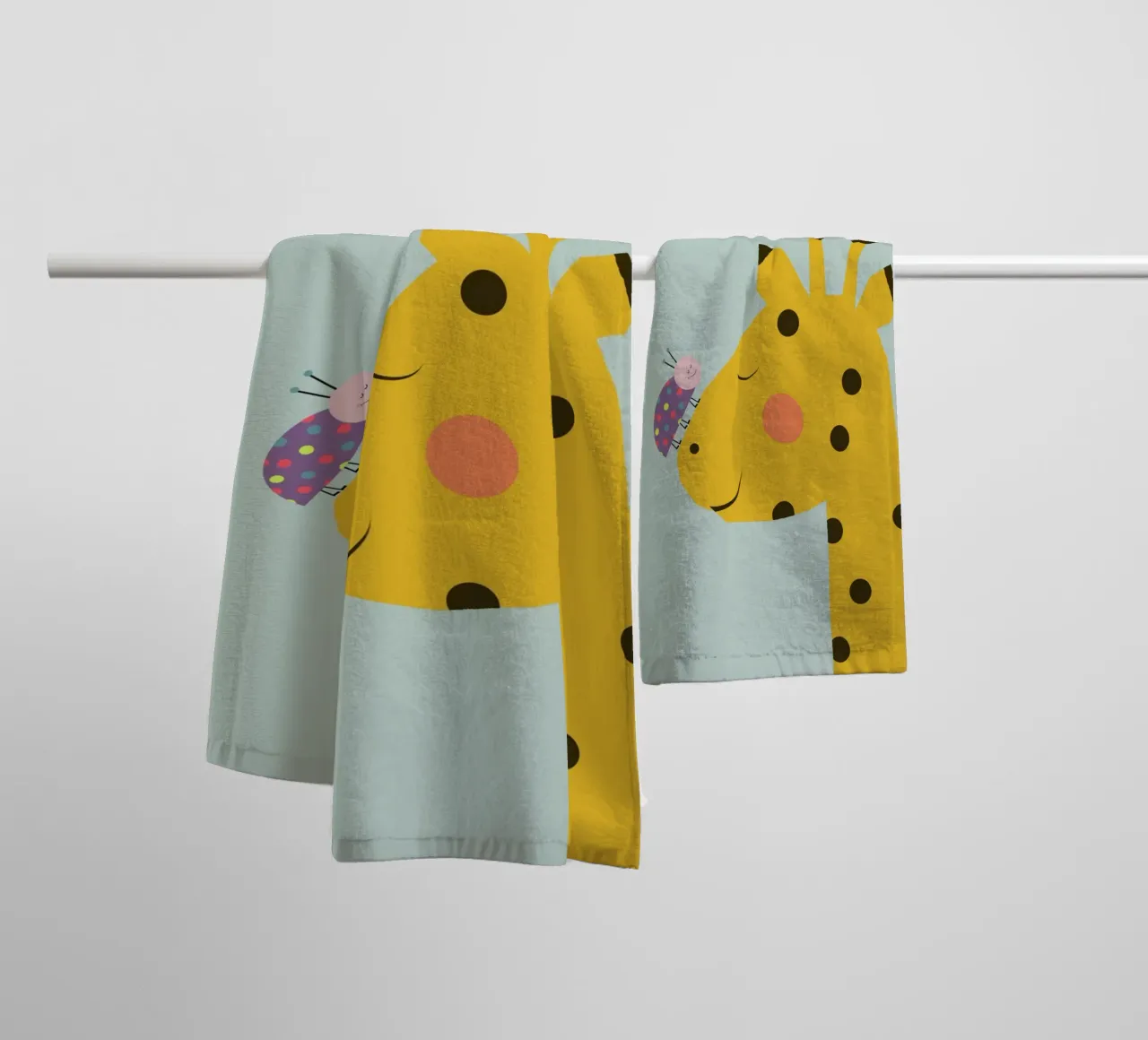 Freunde - Giraffe-Käfer asciugamano da bagno da maramirage
