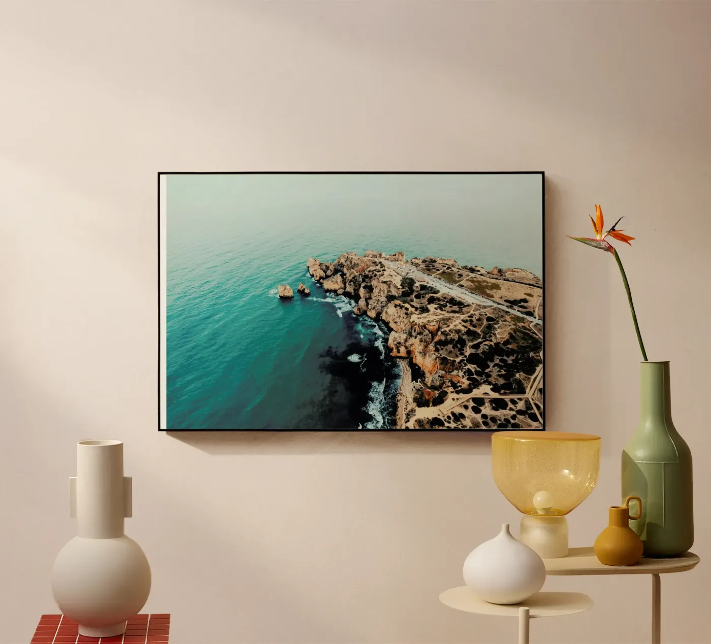 Infinity Coast acryl van Sebastian Hilgetag