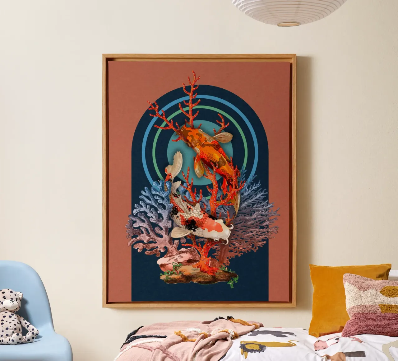 PISCIS canvas met Baklijst van burcukorkmazyurek