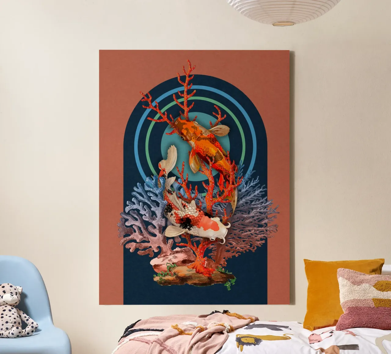 PISCIS canvas met Baklijst van burcukorkmazyurek