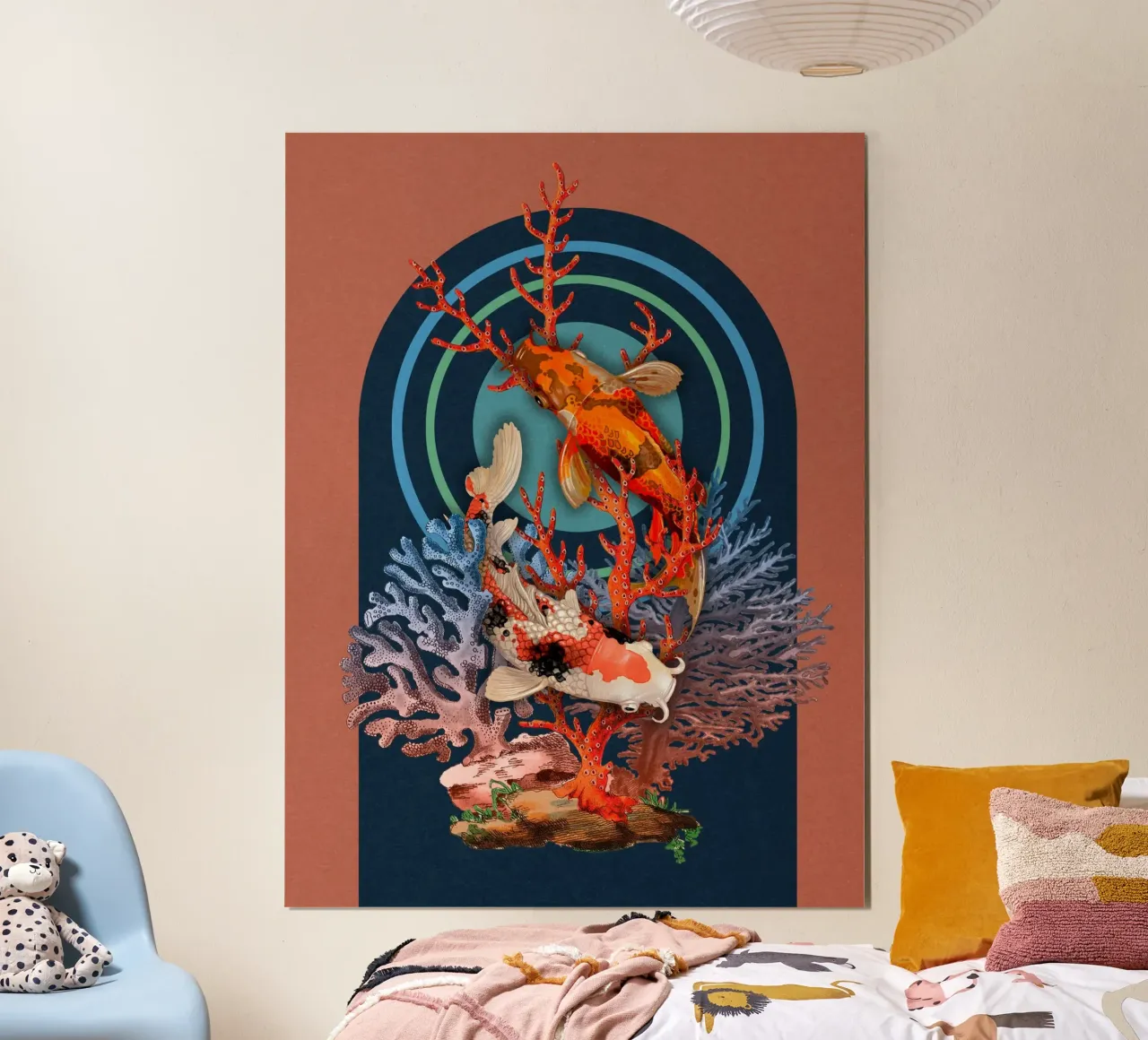 PISCIS poster con telaio in legno da burcukorkmazyurek