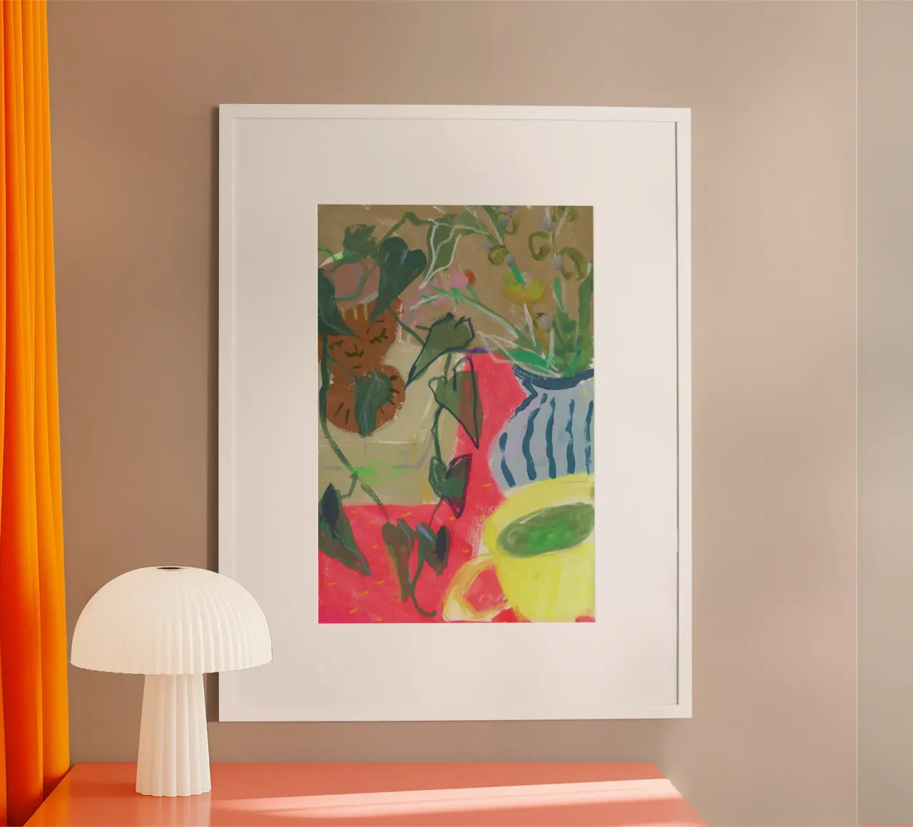 Mixed Media Still Life poster con telaio in legno da Sonia Brittain
