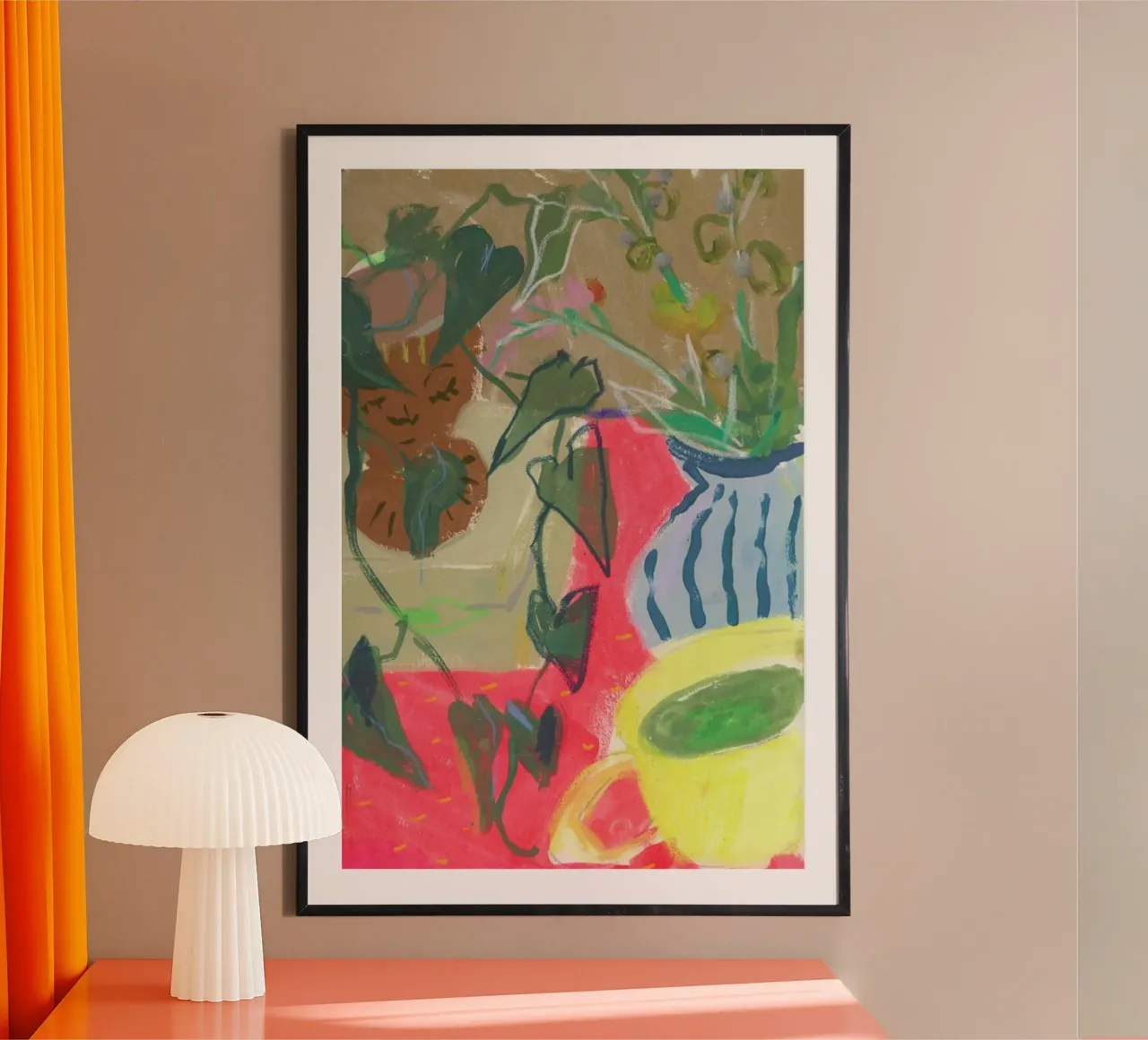 Mixed Media Still Life poster con telaio in legno da Sonia Brittain