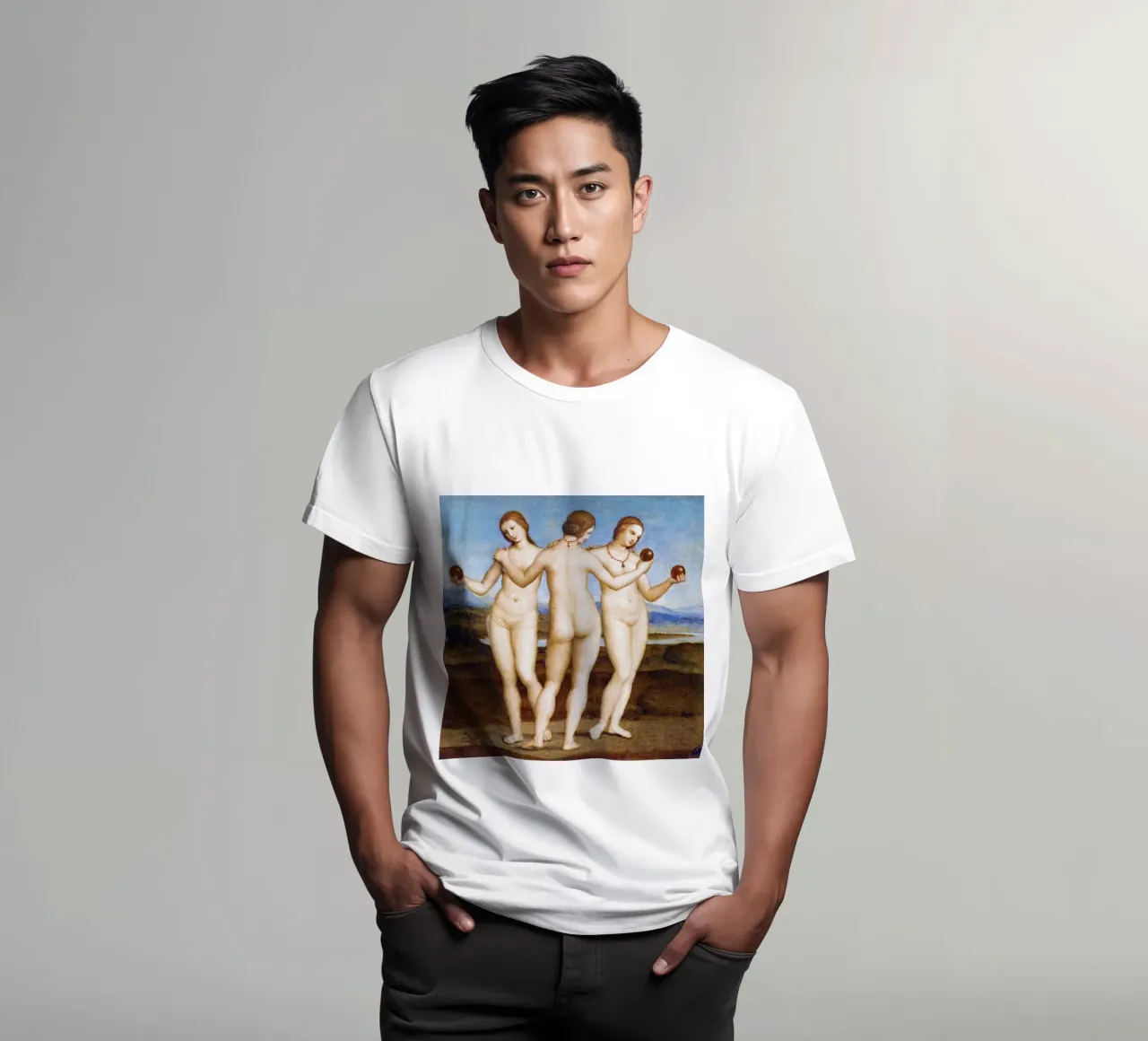 Raphael’s The Three Graces (1504) t-shirt by Venus Art
